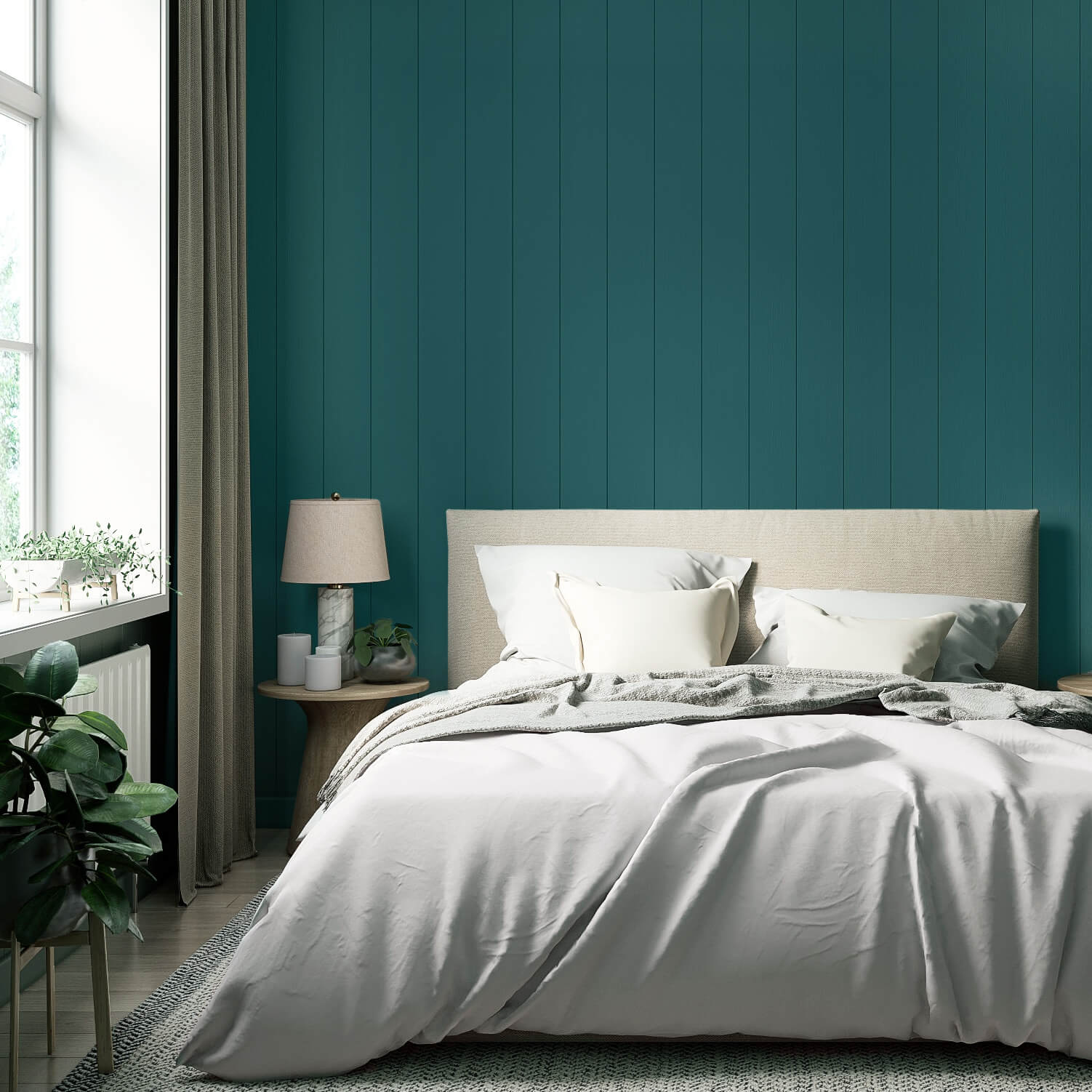 MissPompadour Green with Teal - The Functional Wall Paint 1L