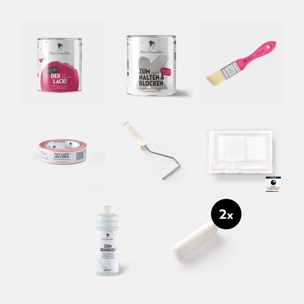 Heizung Streich-Set mit dem Alles Streichen Lack! - Kleines Set