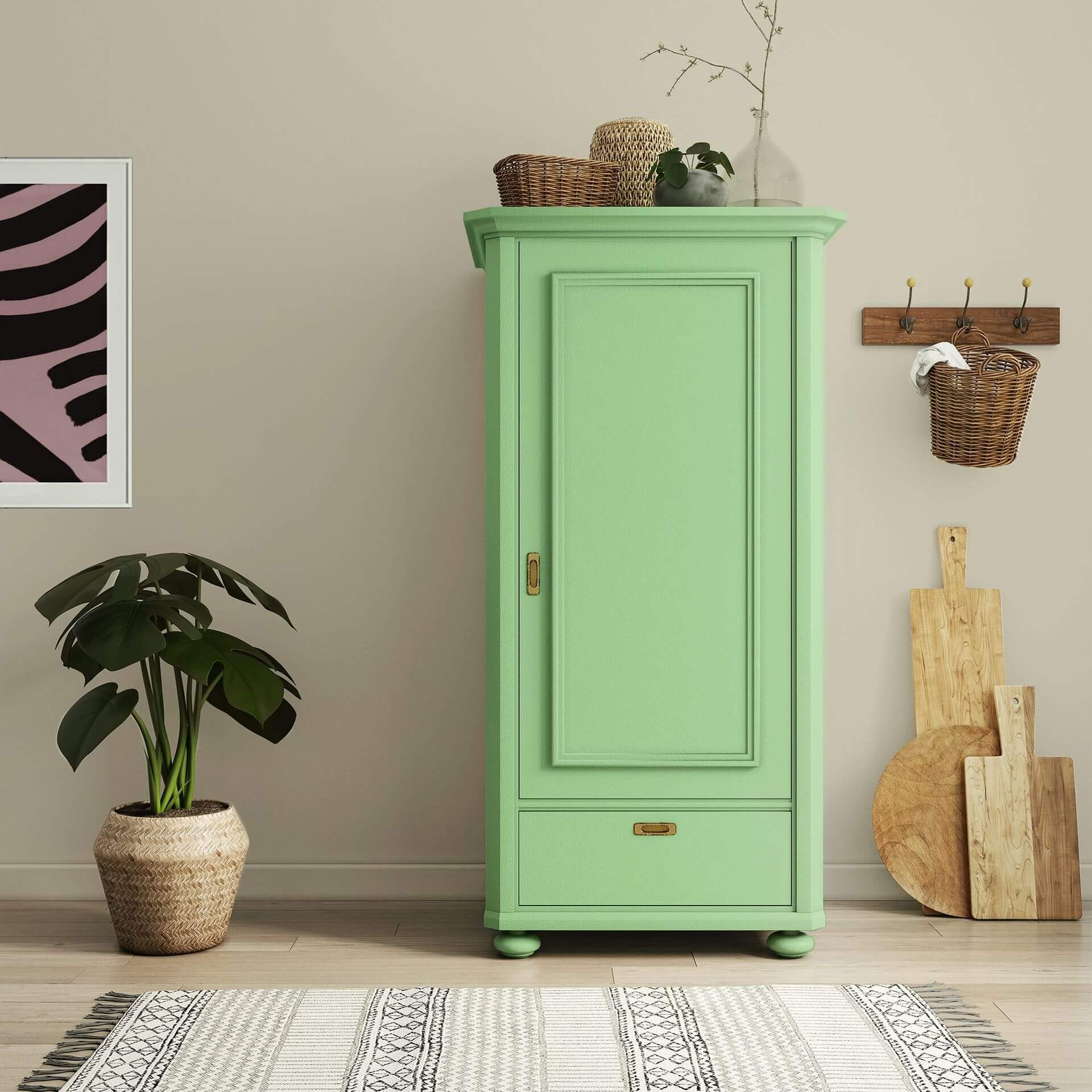 MissPompadour Green with Apple - The Functional Wall Paint 1L