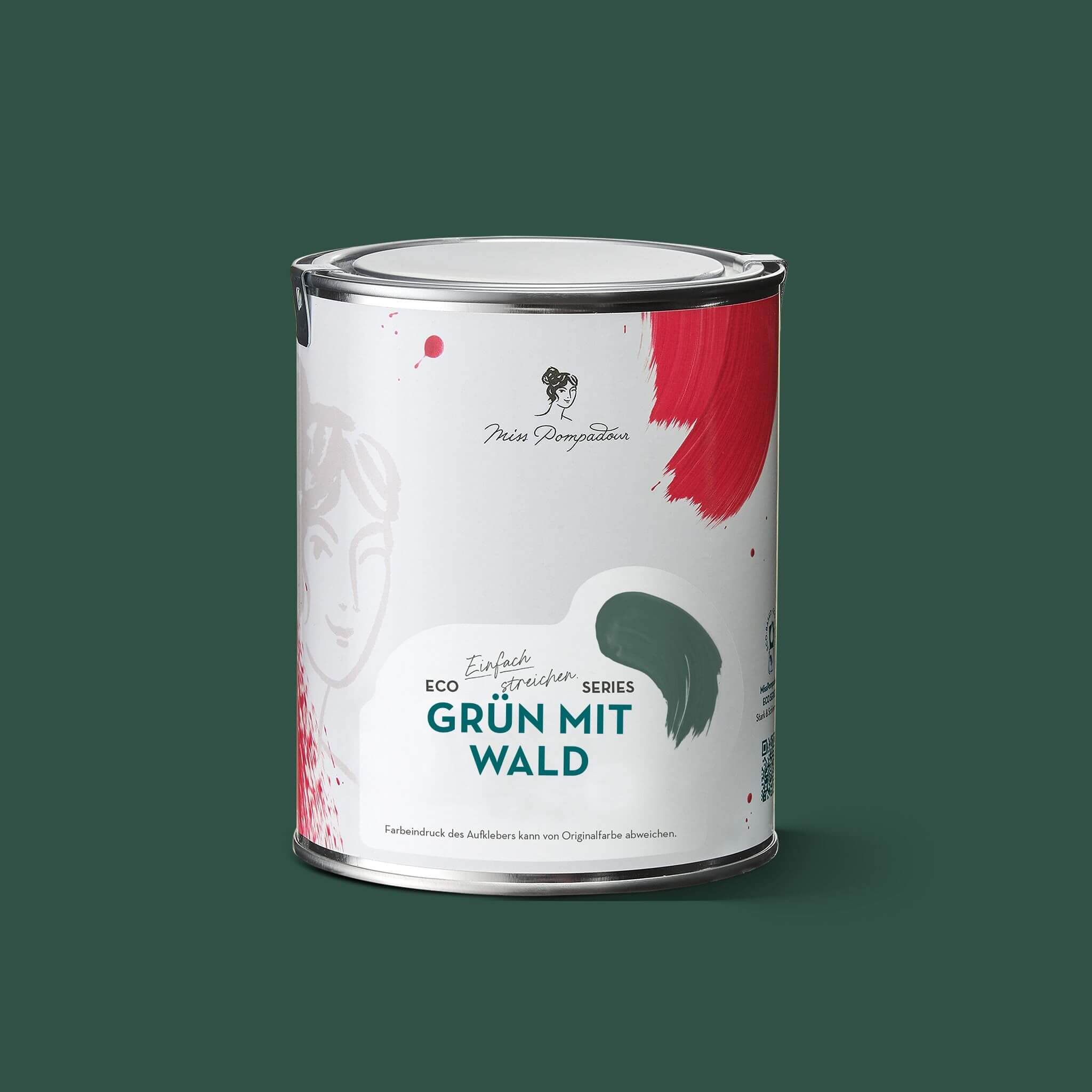 MissPompadour Grün mit Wald - Stark & Schimmernd 2.5L