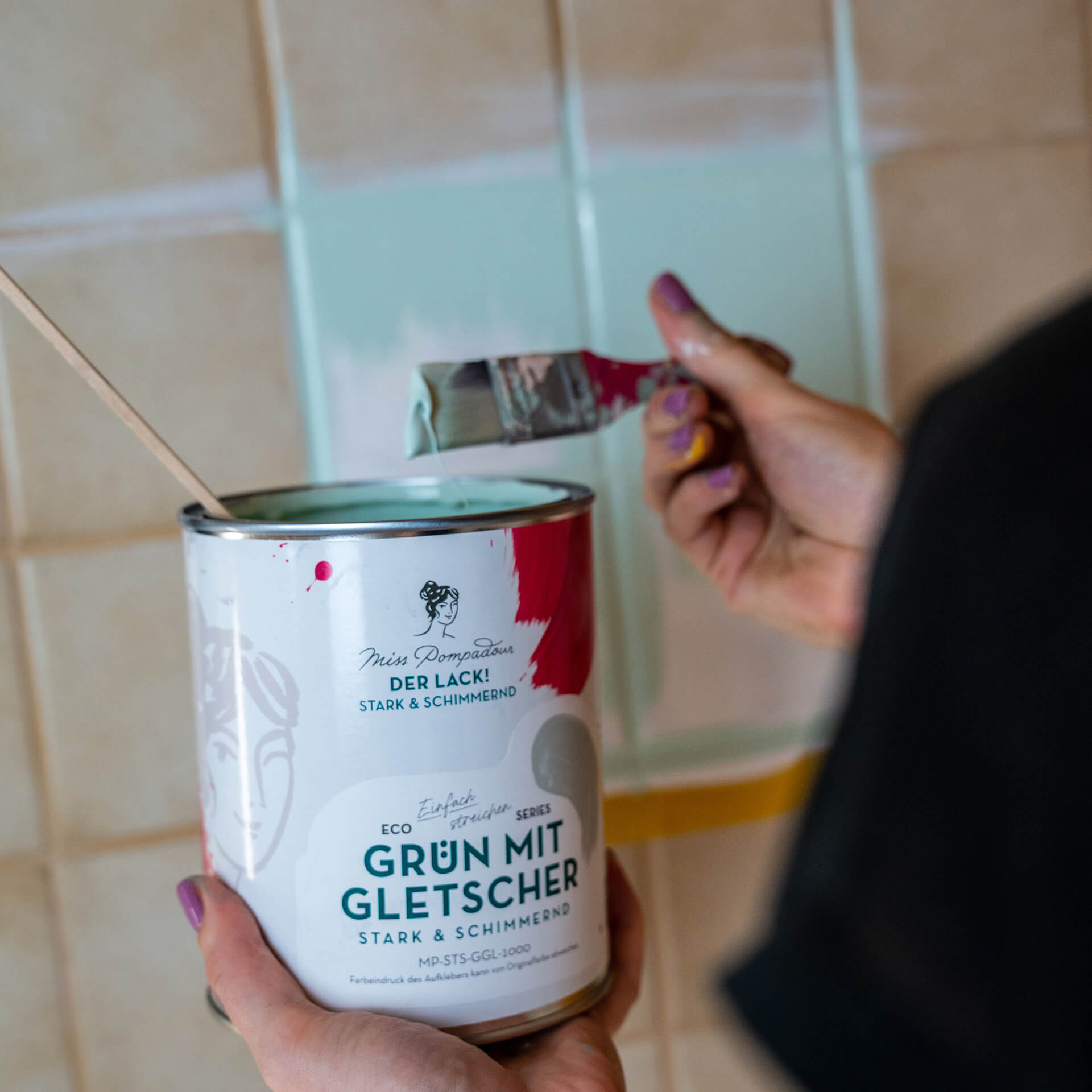 MissPompadour Grün mit Gletscher - Sanft & Matt 2.5L
