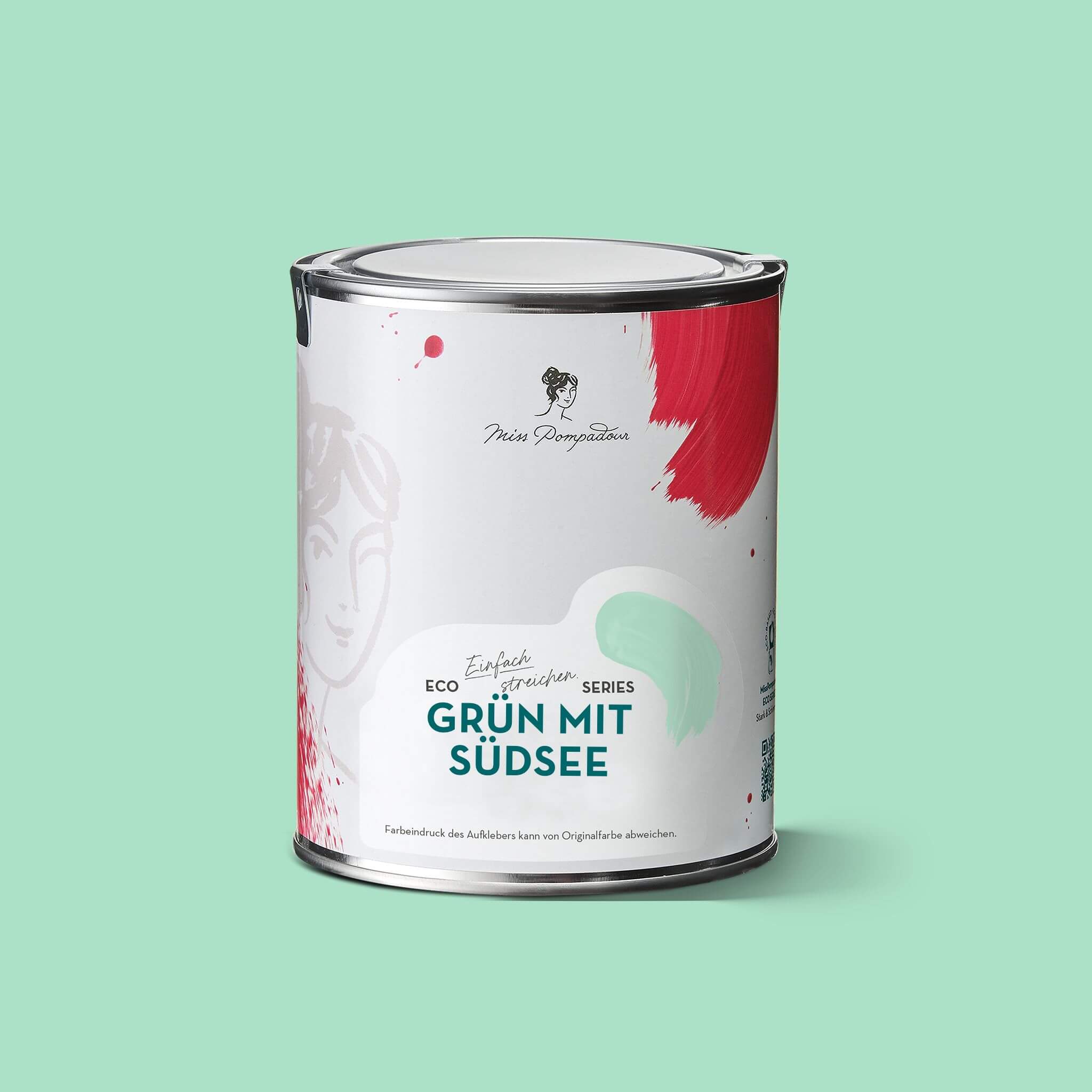 MissPompadour Green with South Sea - The Valuable Wall Paint 1L