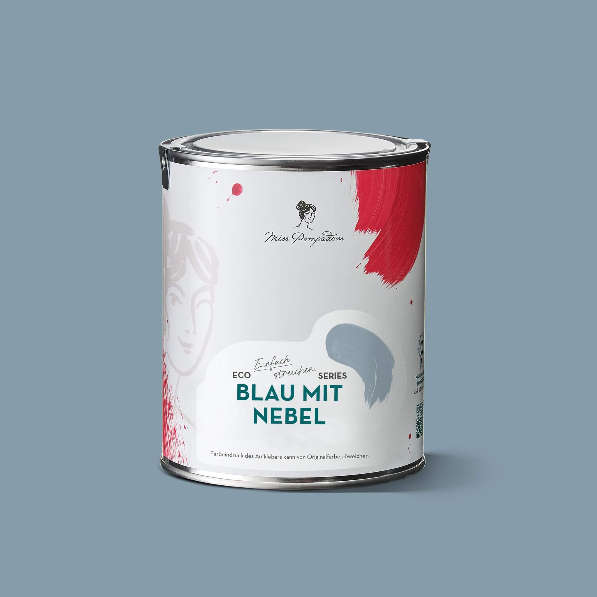 MissPompadour Blau mit Nebel - Stark & Schimmernd 1L