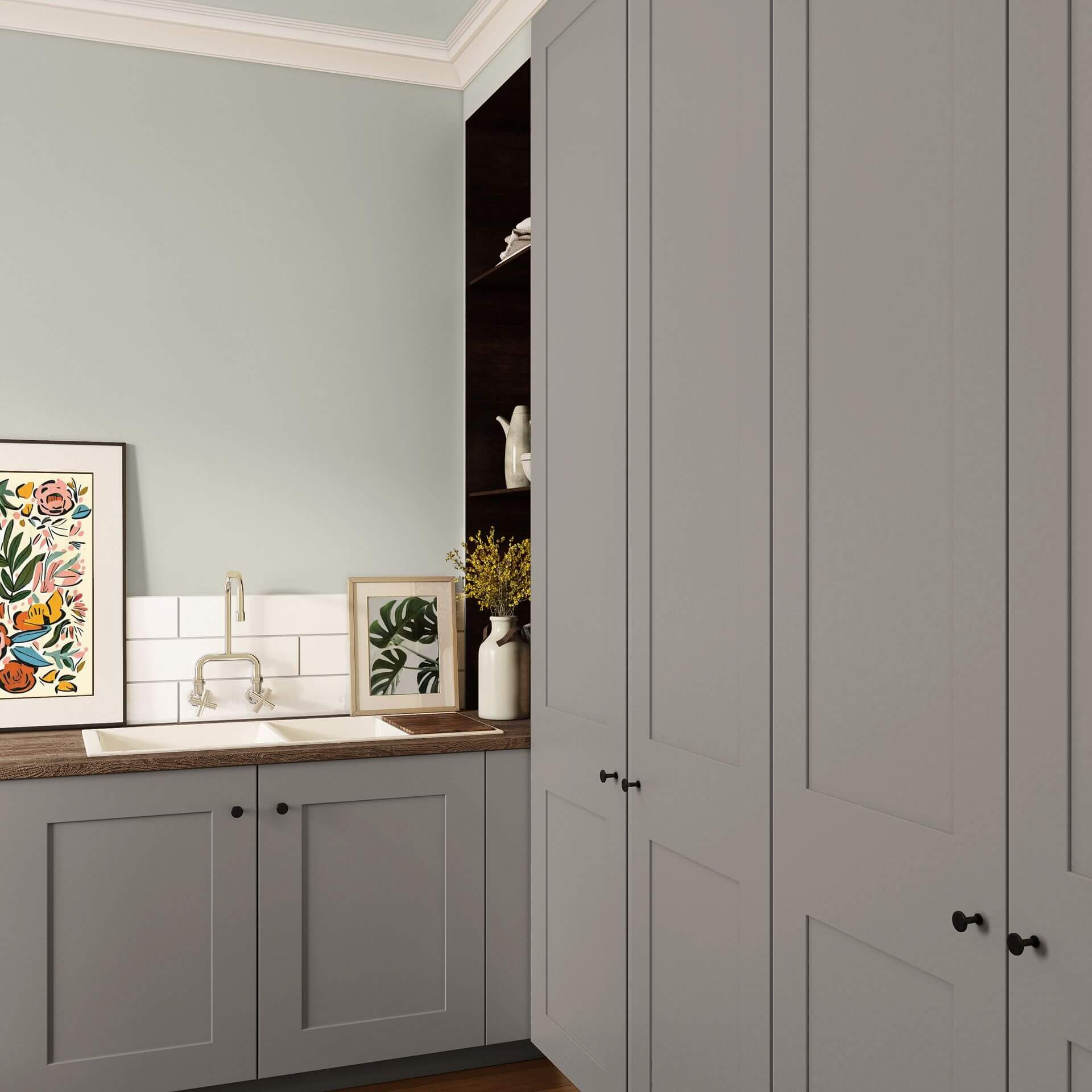 MissPompadour Grey with Brown - The Valuable Wall Paint 1L