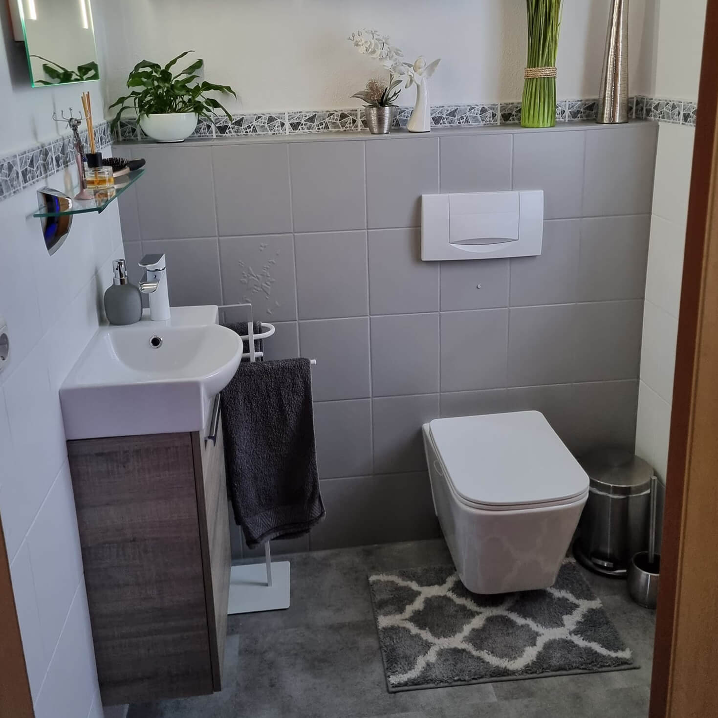 MissPompadour Grau mit Beton - Stark & Schimmernd 1L