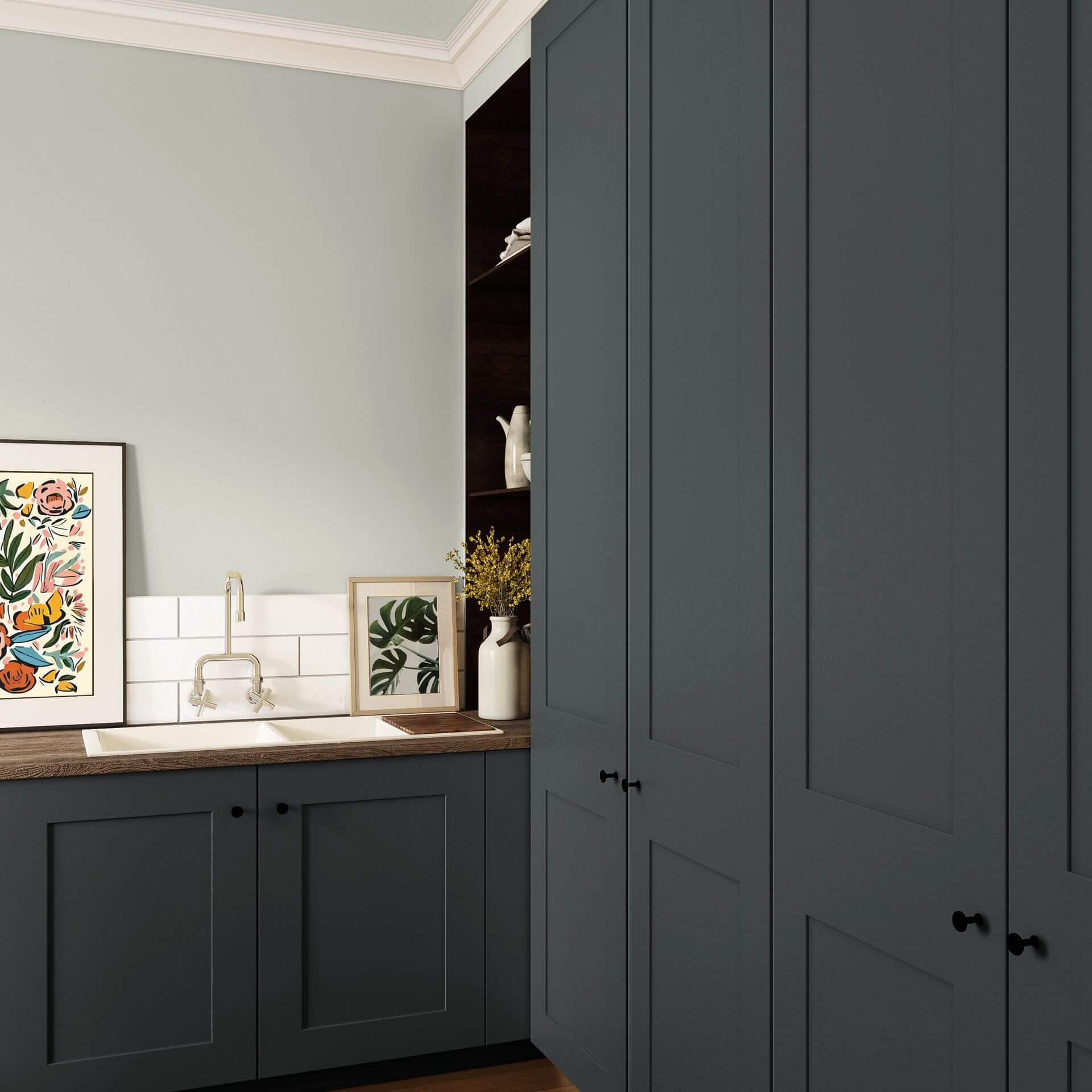 MissPompadour Black with Slate - The Valuable Wall Paint 1L