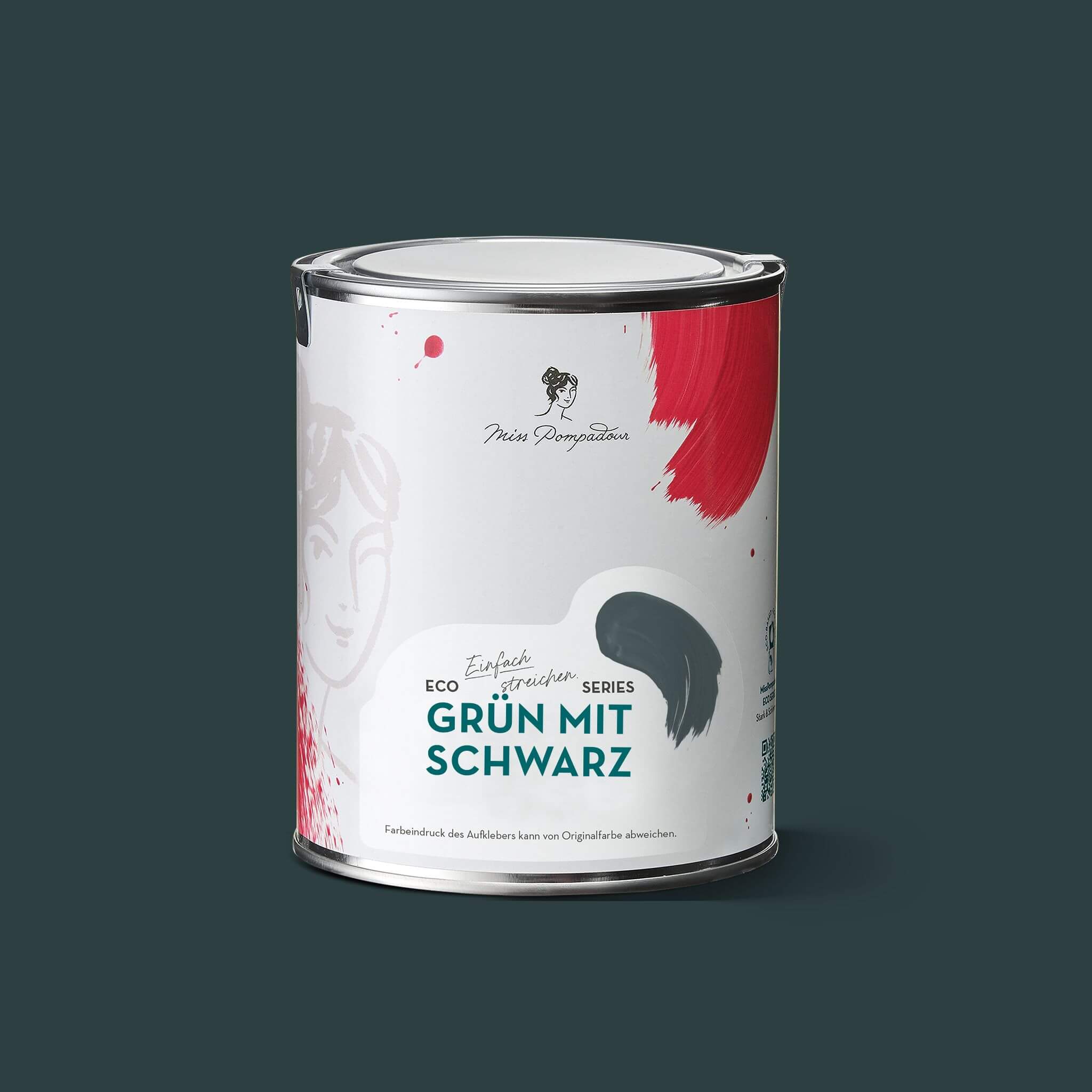 MissPompadour Grün mit Schwarz - Stark & Schimmernd 2.5L