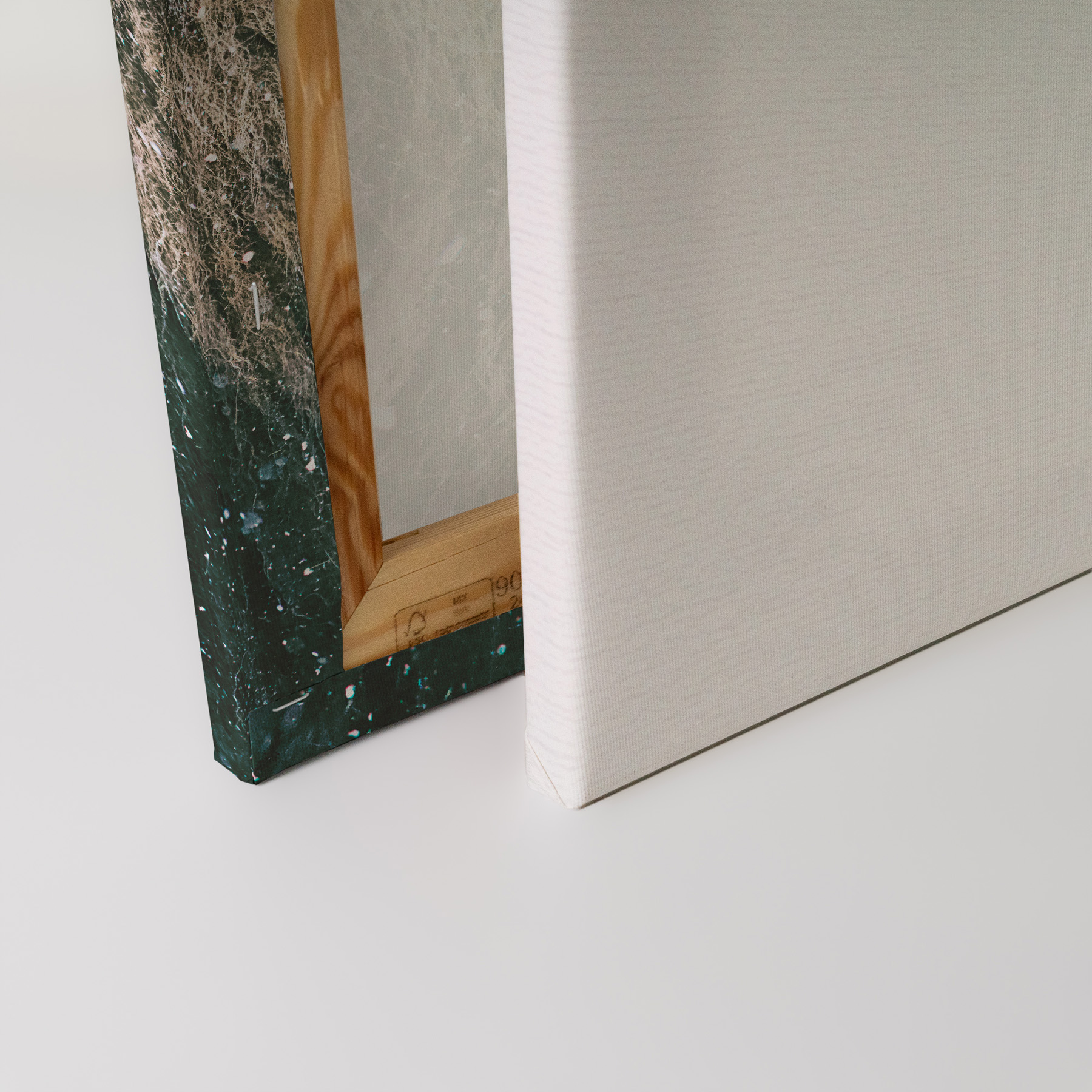Schneelöwe hoch Leinwandbild - 50 x 75 cm