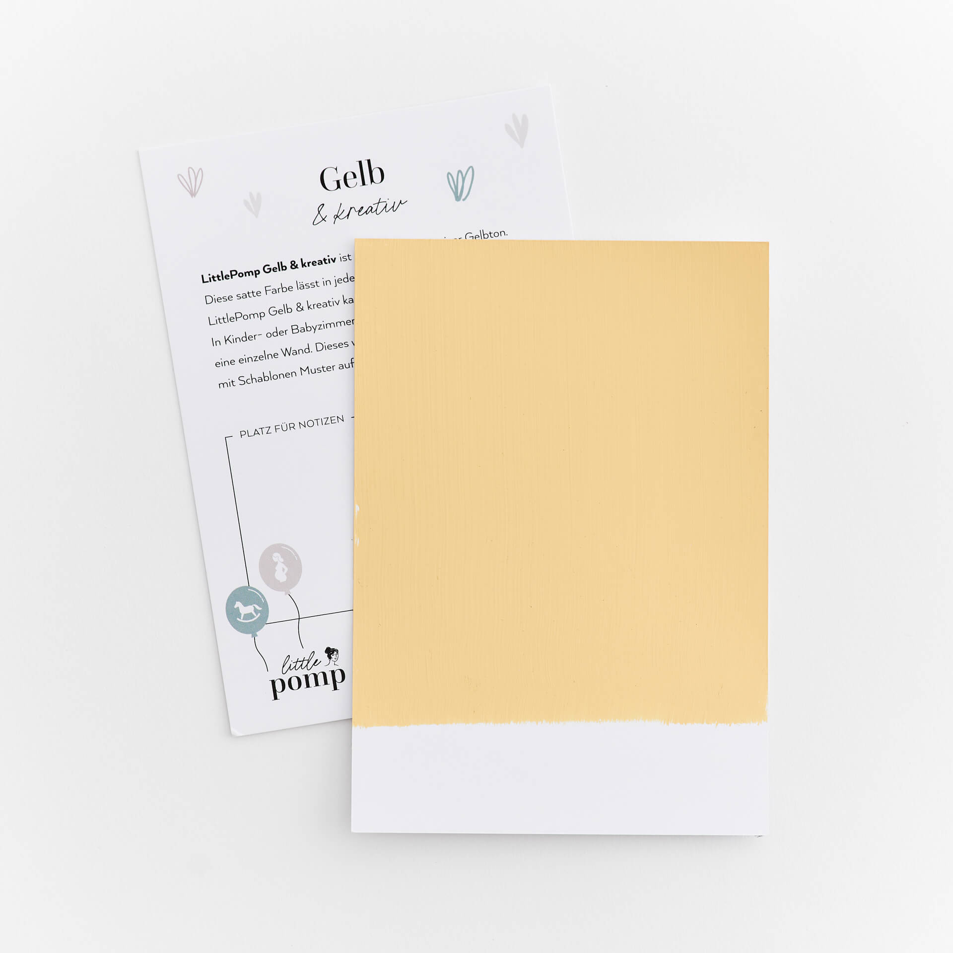 LittlePomp Yellow & Creative - colour sample A6