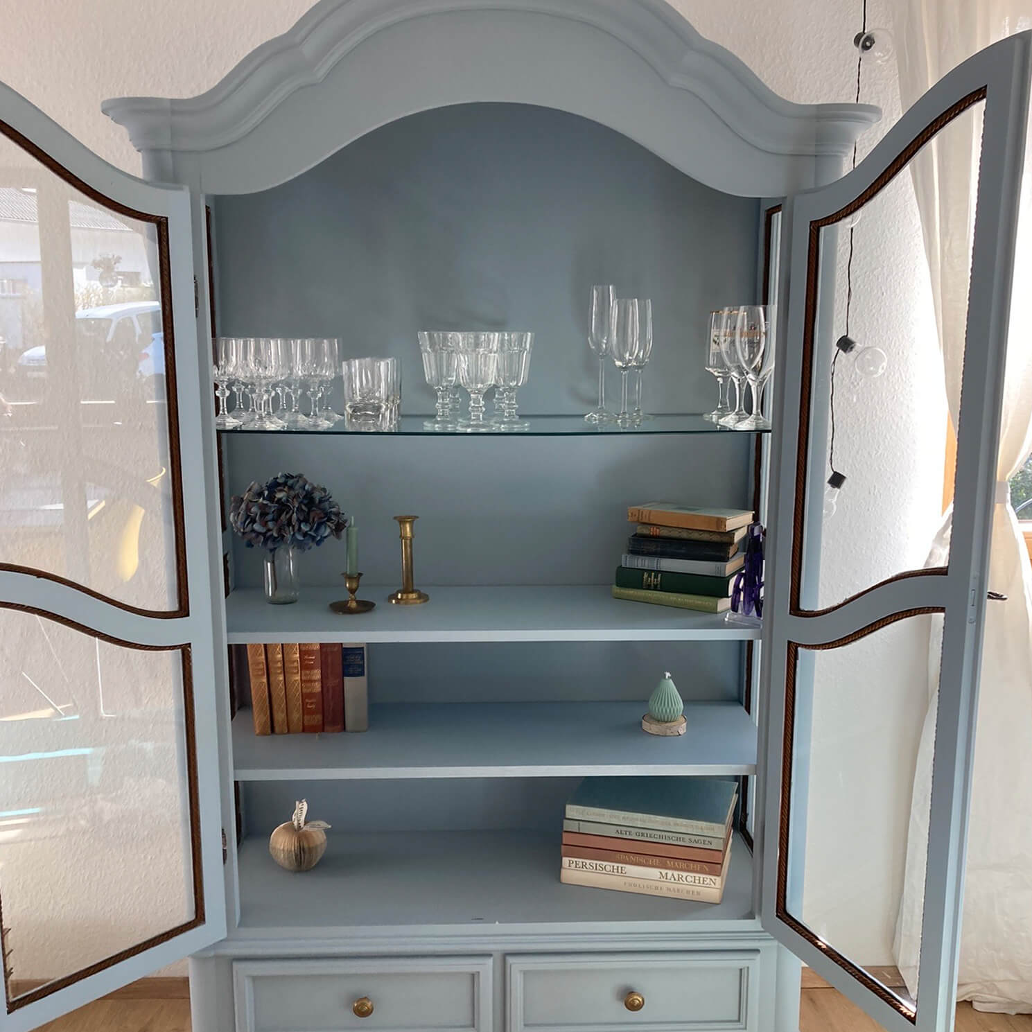 MissPompadour Blau mit Grau - Sanft & Matt 1L