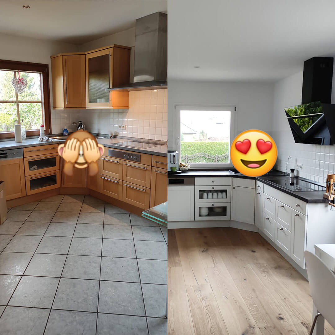 Küche streichen mit Kreidefarbe & Kreidelack Anleitung