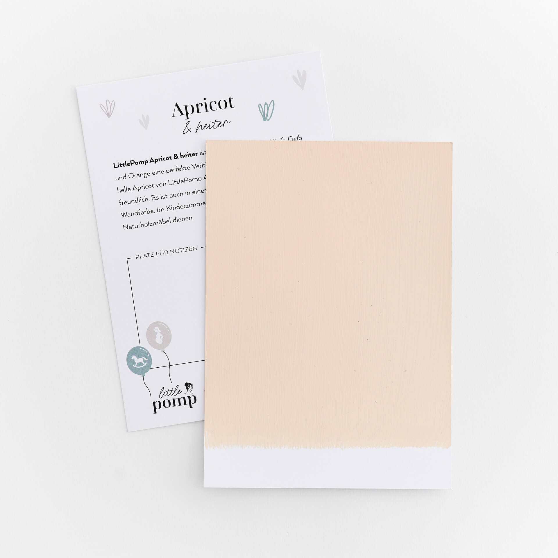Colour cards Muster - LittlePomp Kollektion - White & Friendly