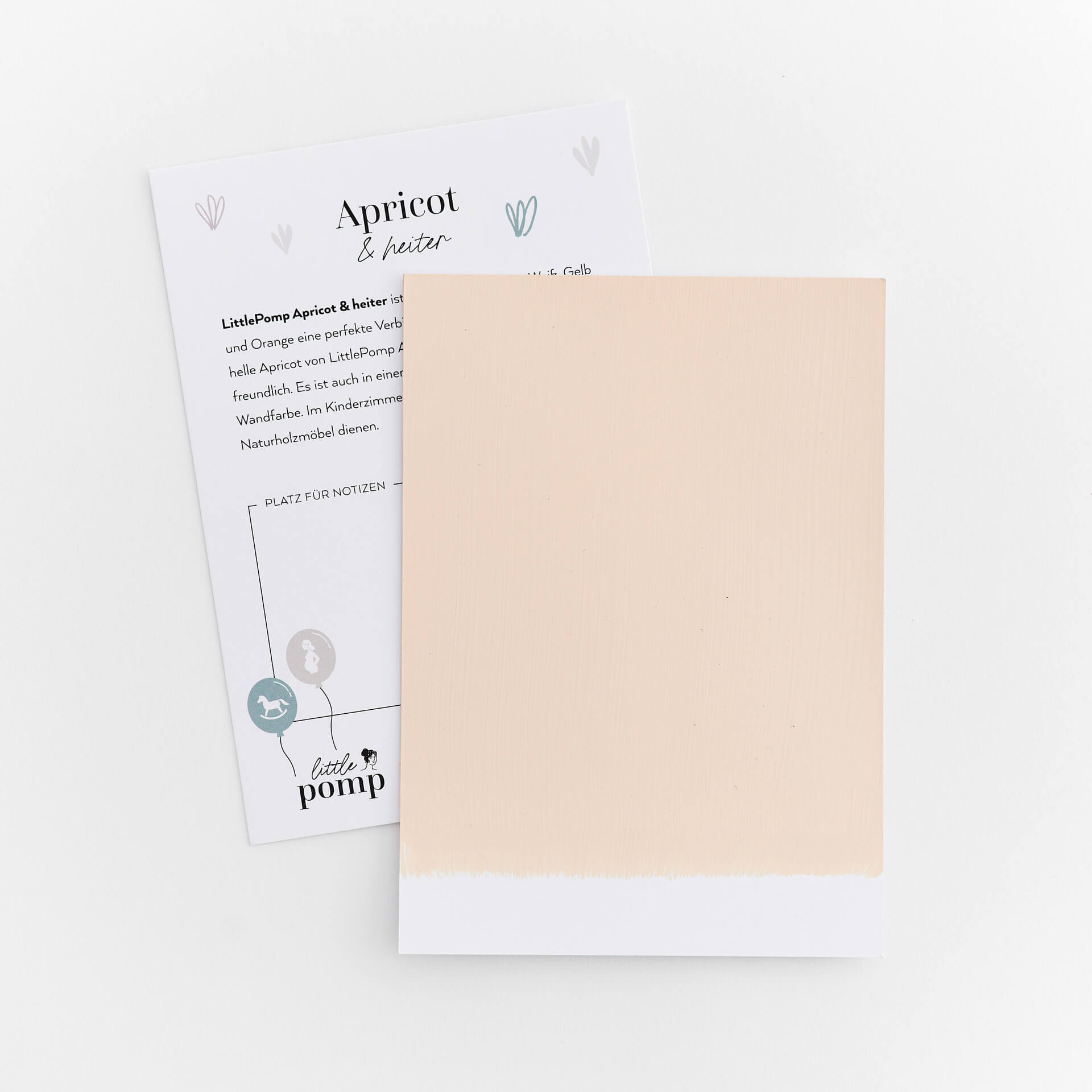 Cartes-de-couleur Muster - LittlePomp Kollektion - Blanc & Brillant