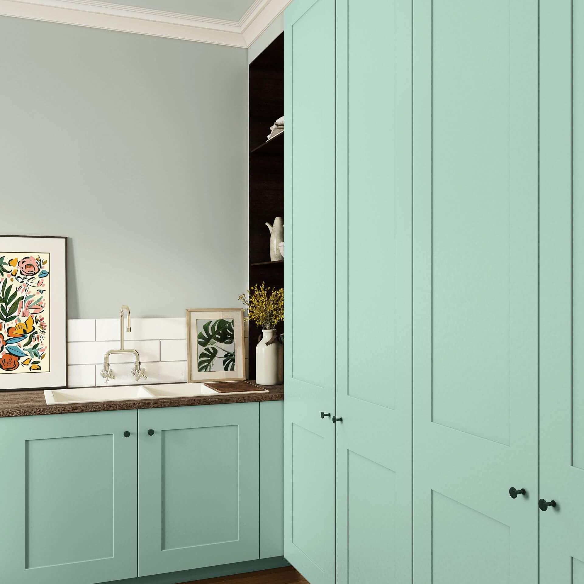 MissPompadour Green with South Sea - The Functional Wall Paint 1L