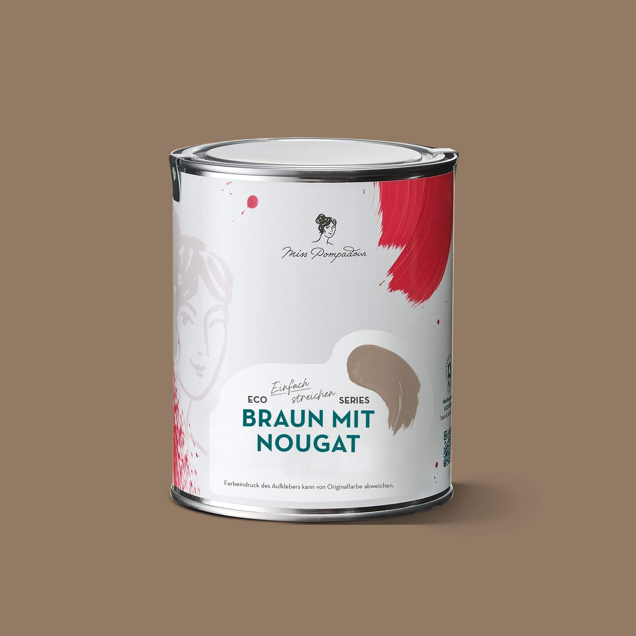 MissPompadour Braun mit Nougat - Sanft & Matt 2.5L