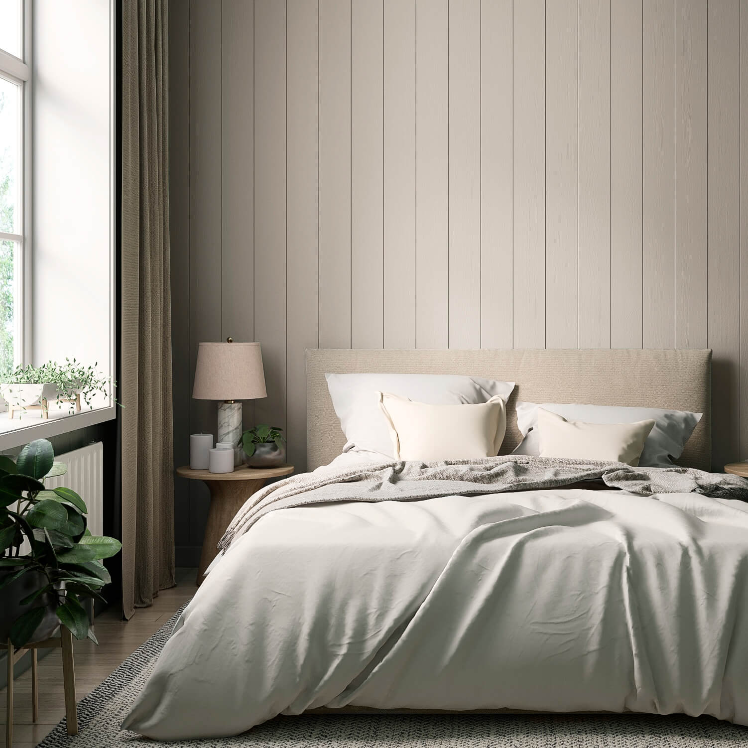 MissPompadour Grey with Linen - The Functional Wall Paint 1L