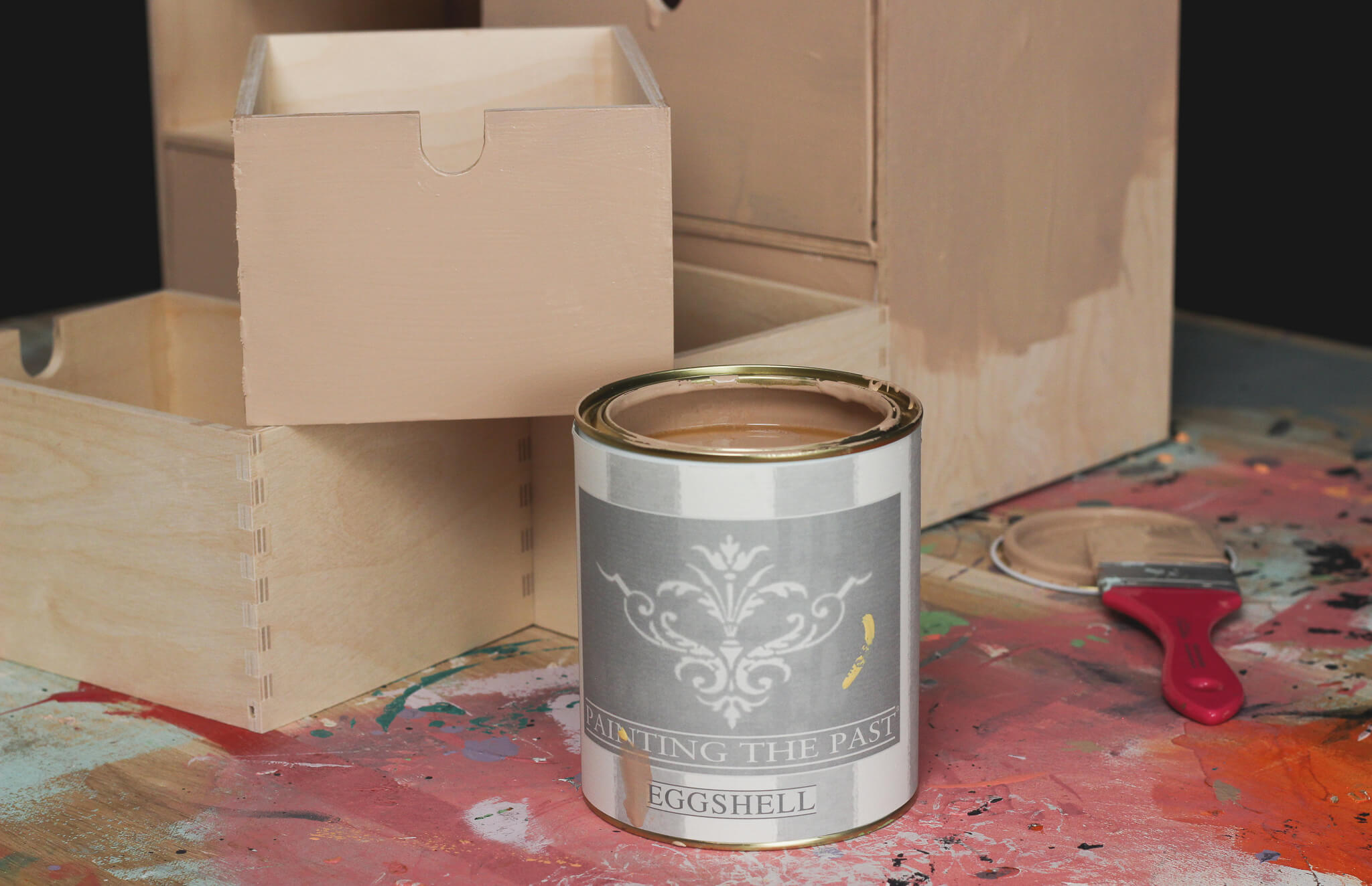 Painting the Past Eggshell Lack