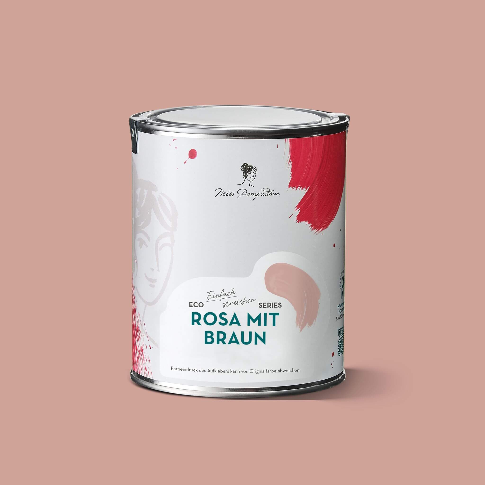 MissPompadour Rosa mit Braun - Sanft & Matt 2.5L