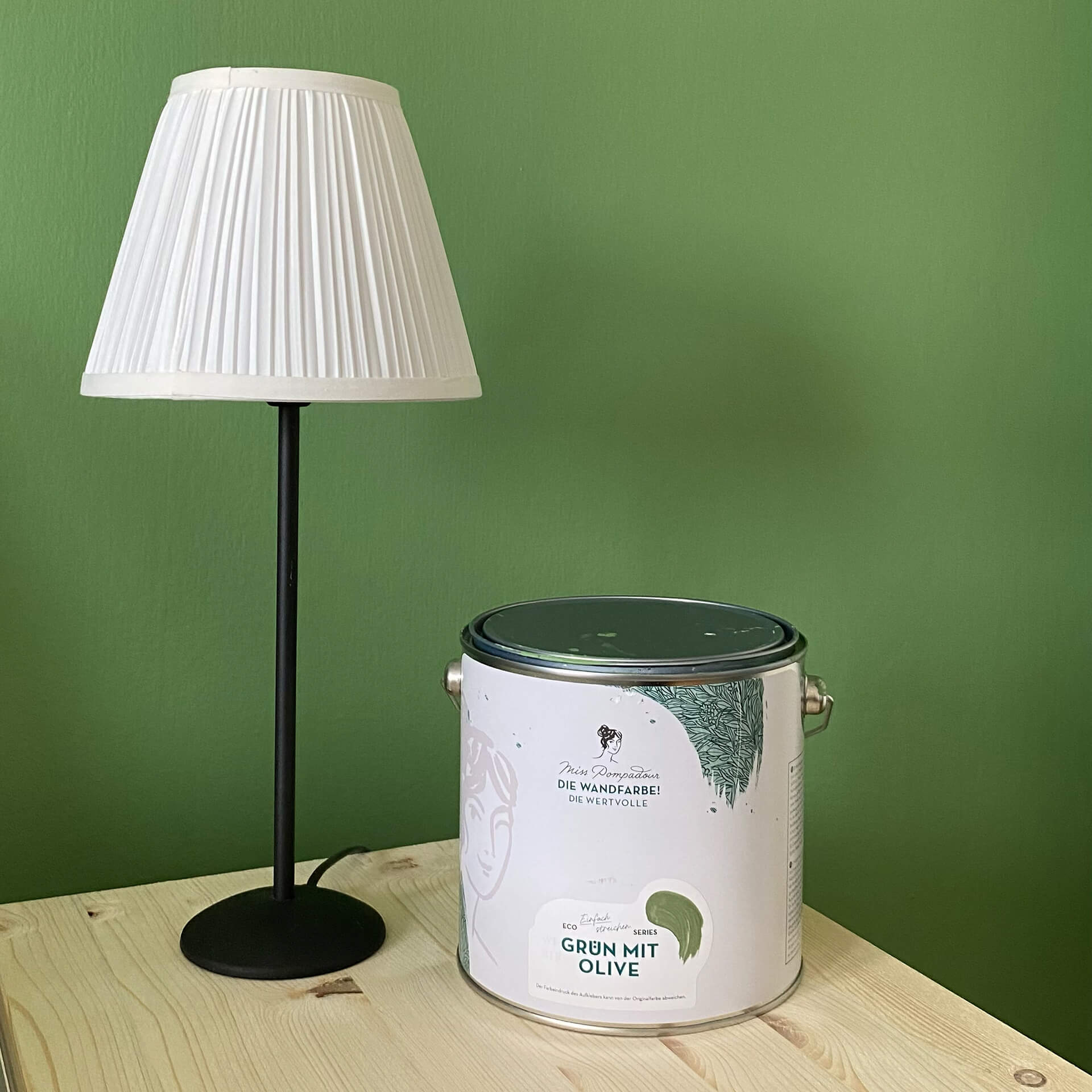 MissPompadour Green with Olive - The Valuable Wall Paint 1L