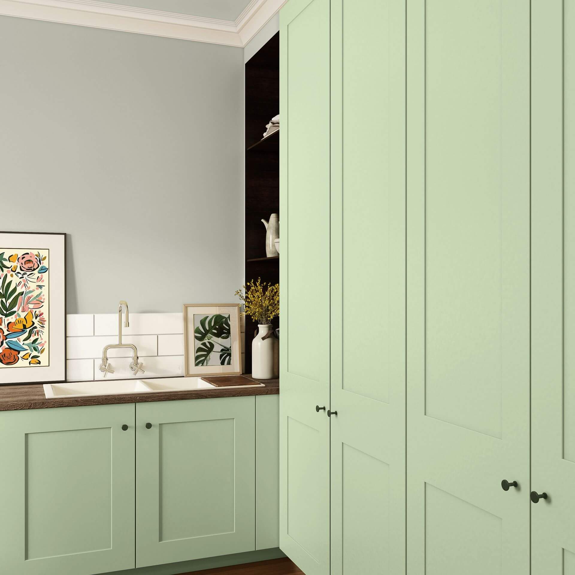 MissPompadour Green with Birch - The Valuable Wall Paint 2.5L