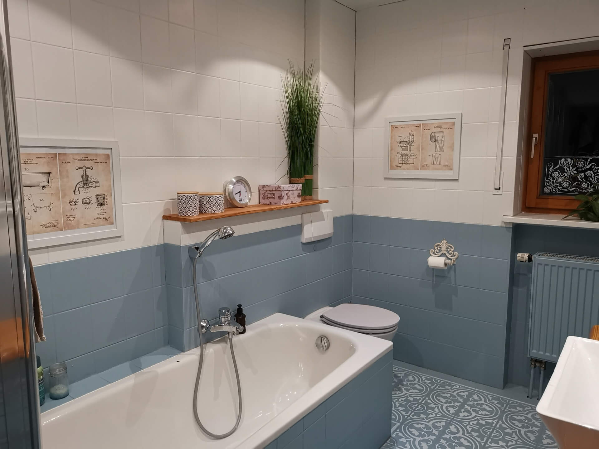 Mylands Bridge Blue No. 222 - Marble Matt Emulsion / Wandfarbe, 5L