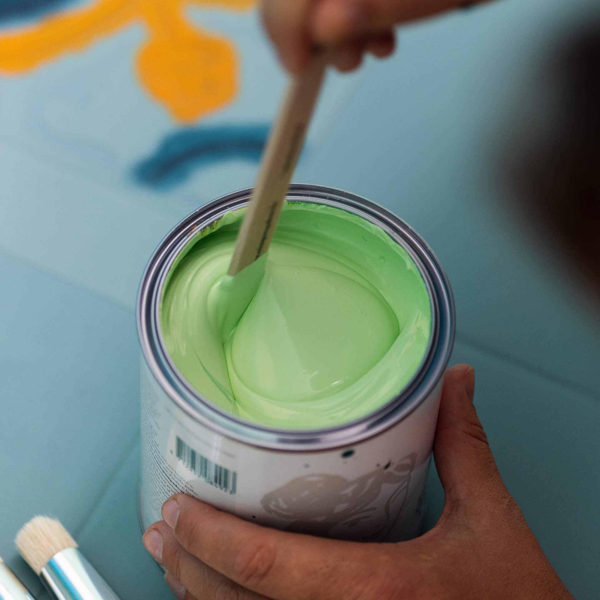 MissPompadour Vert avec Citron Vert - Peinture laque mate 1L