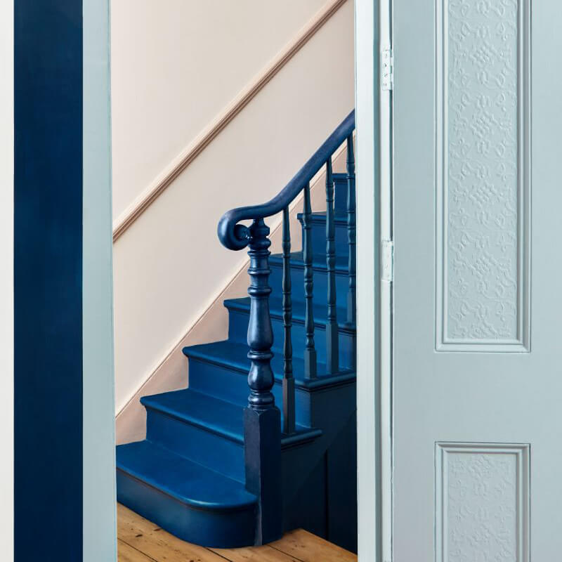 Mylands Proper Blue No. 67 - Marble Matt Emulsion / Wandfarbe, 5L