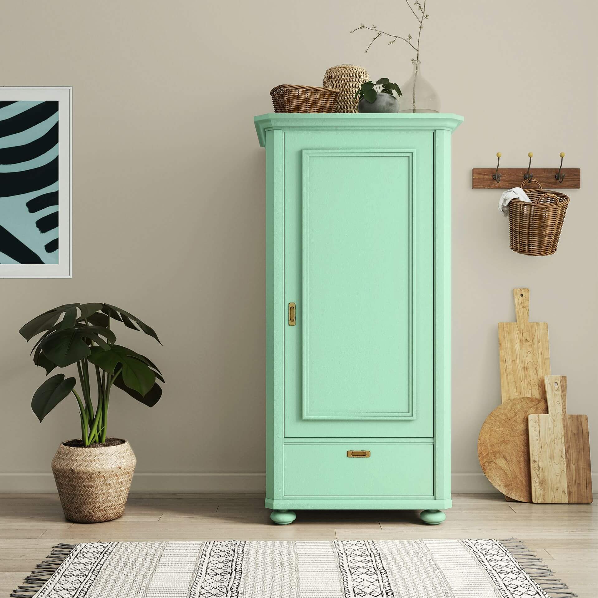 MissPompadour Green with South Sea - The Functional Wall Paint 1L