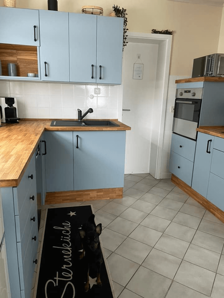 MissPompadour Blue with Fog - Eggshell Varnish 1L