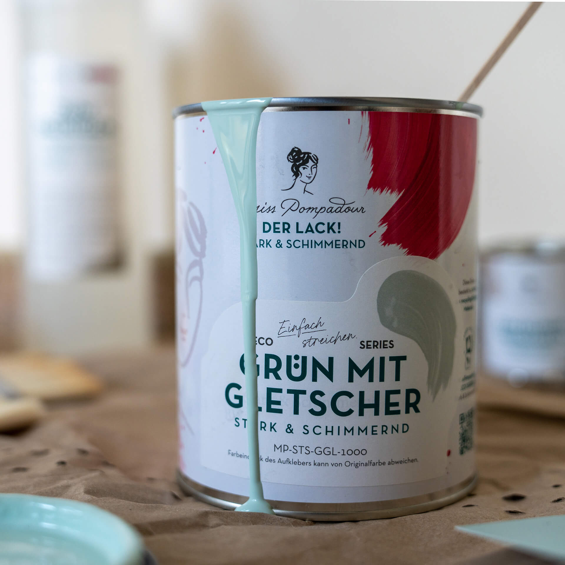 MissPompadour Grün mit Gletscher - Sanft & Matt 2.5L