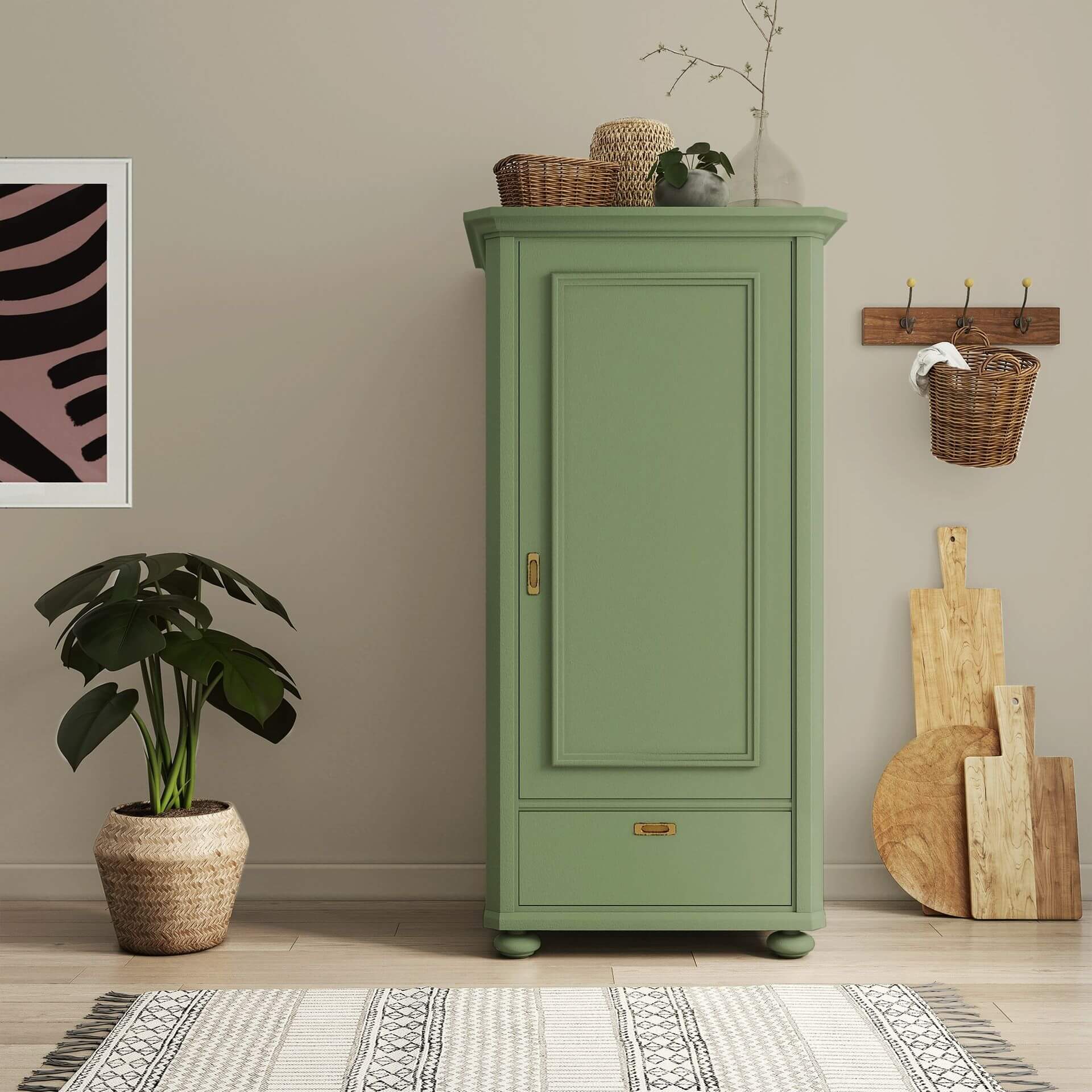 MissPompadour Green with Olive - The Valuable Wall Paint 1L