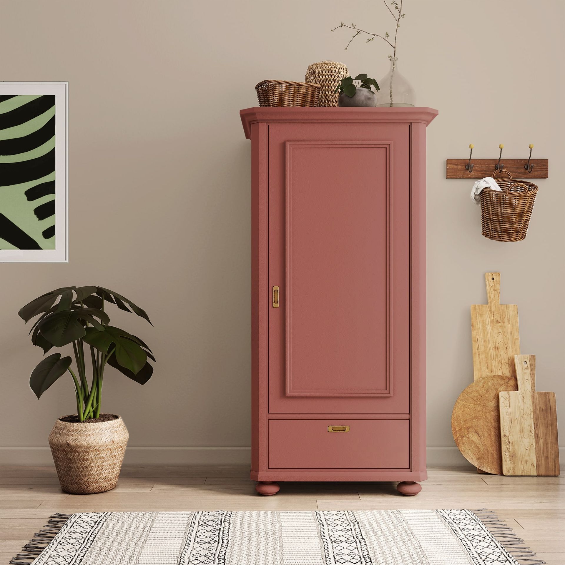 MissPompadour Red with Raspberry - The Functional Wall Paint 1L