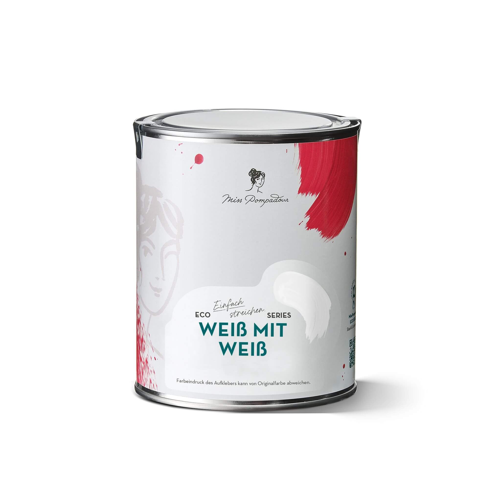 MissPompadour Weiß mit Weiß - Stark & Schimmernd 1L