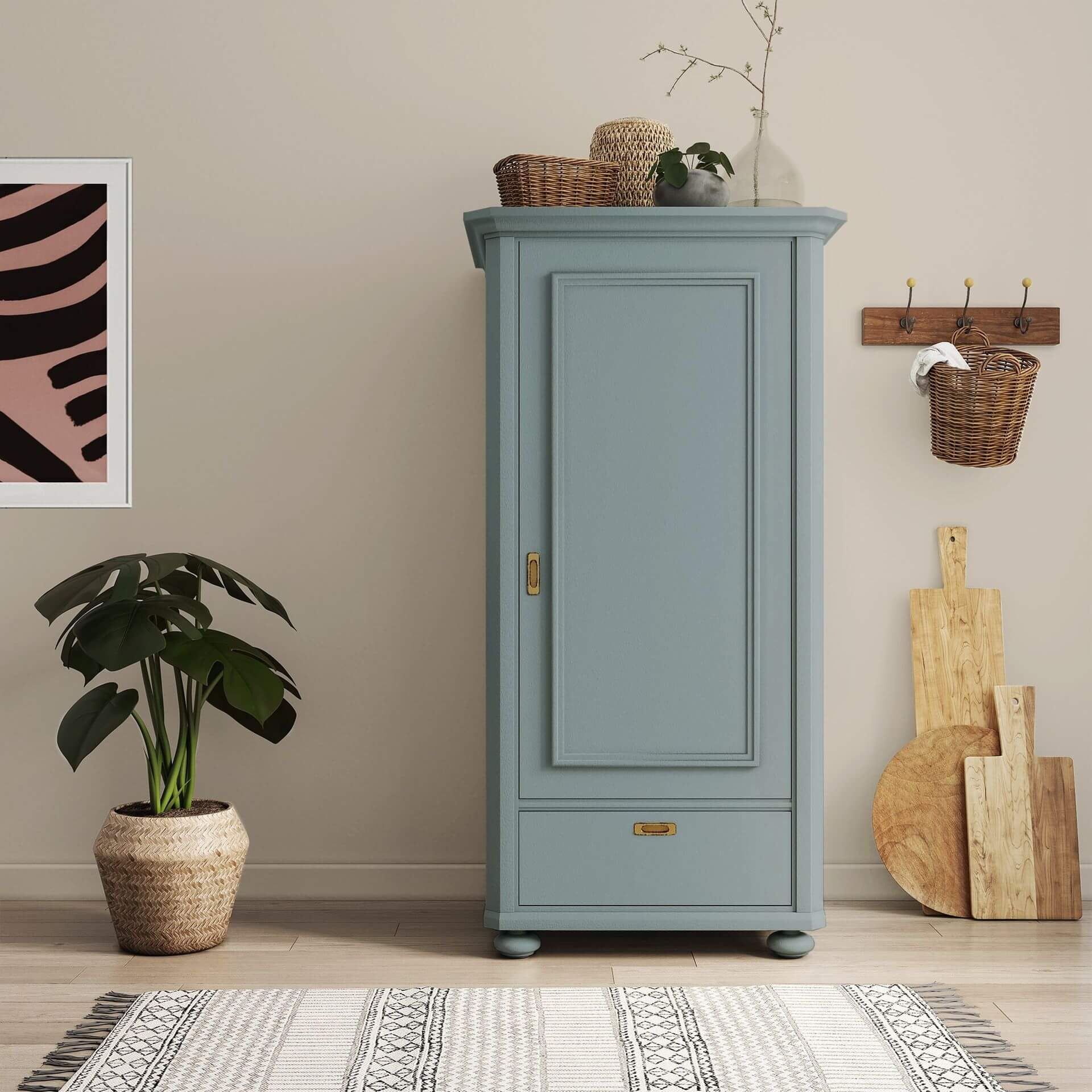 MissPompadour Grey with Blue - The Functional Wall Paint 1L