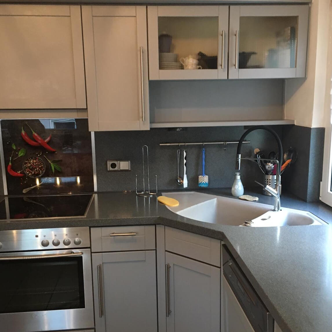 MissPompadour Grau mit Beton - Stark & Schimmernd 1L