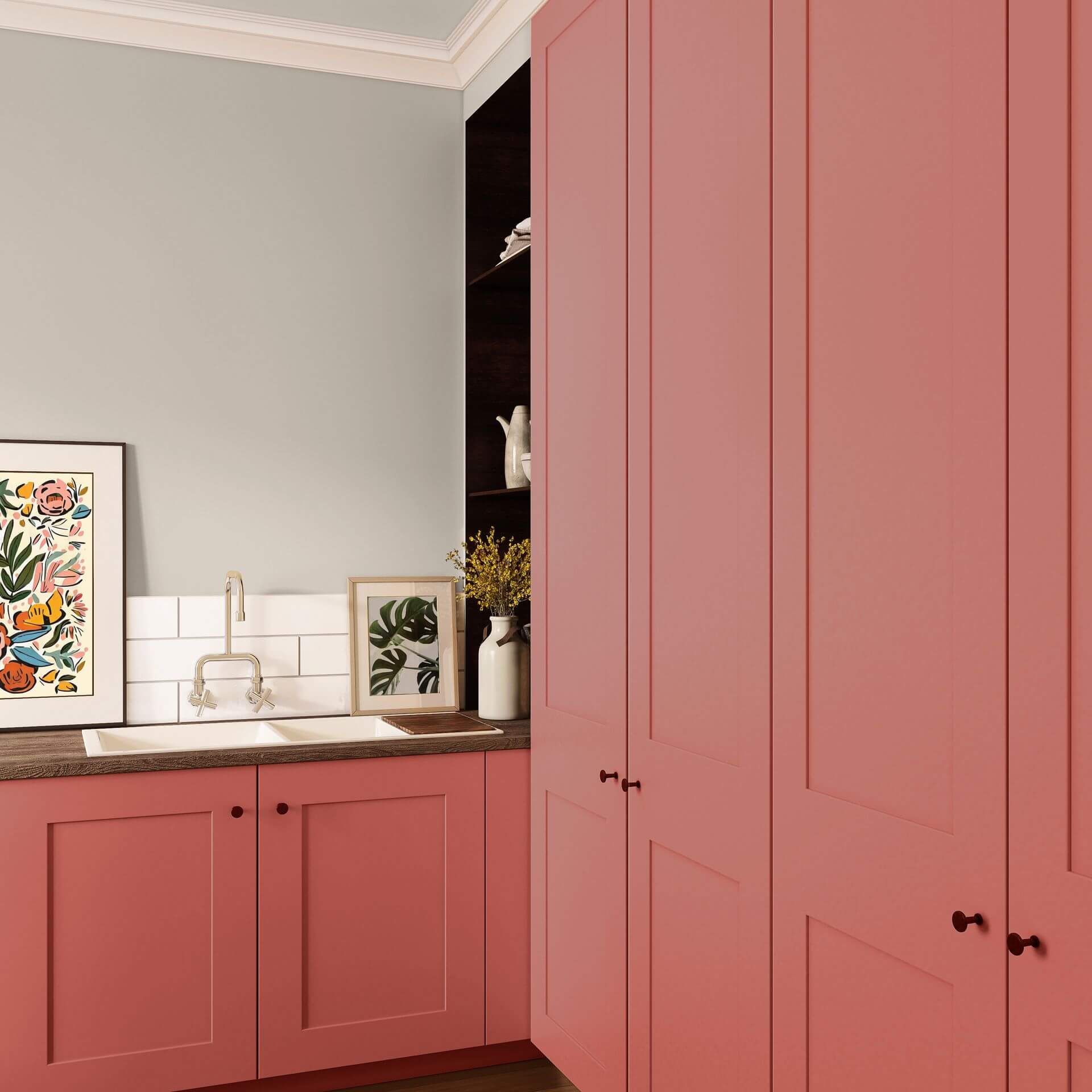 MissPompadour Red with Flamingo - The Valuable Wall Paint 1L