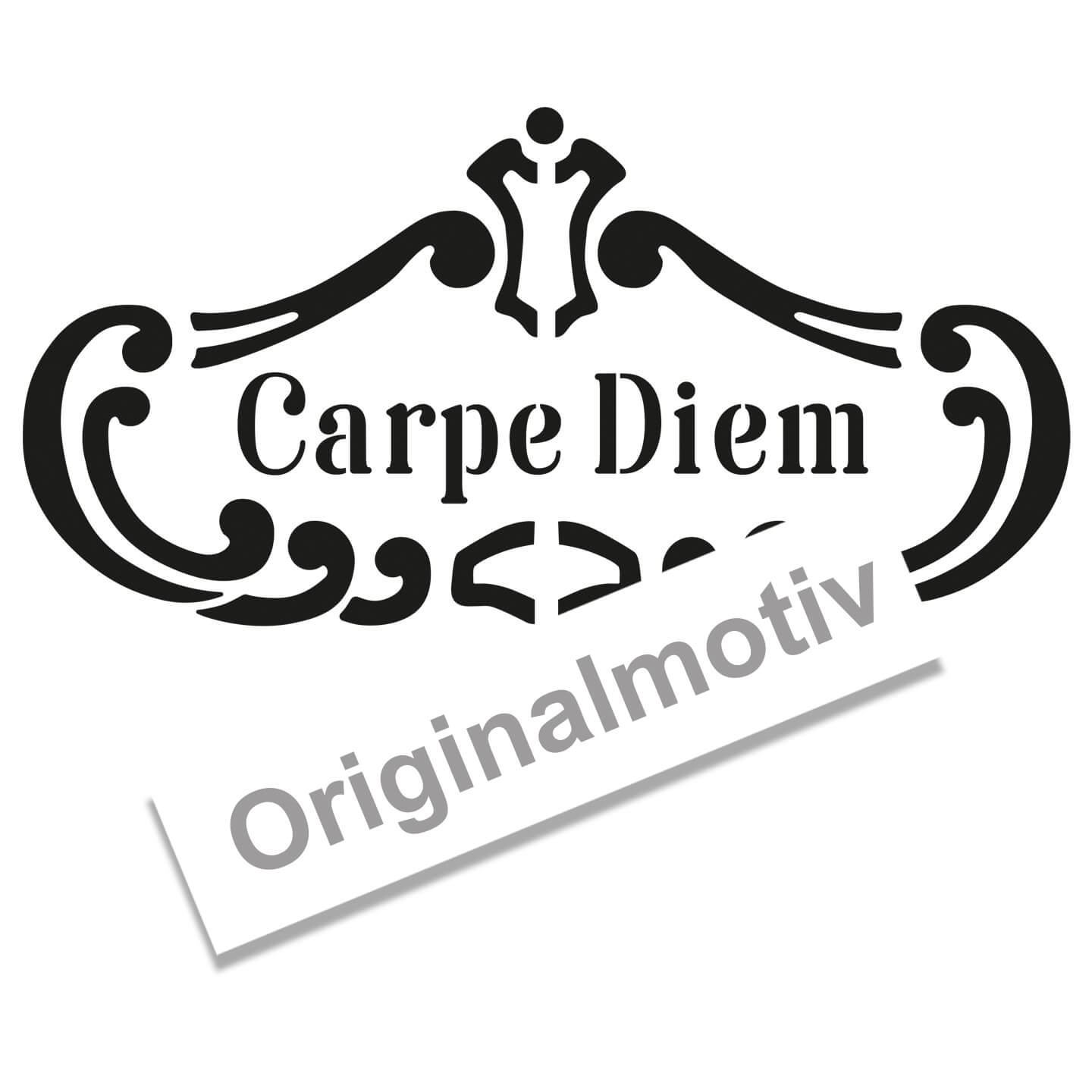 MissPompadour Kreativ Schablone Carpe Diem - 19cm