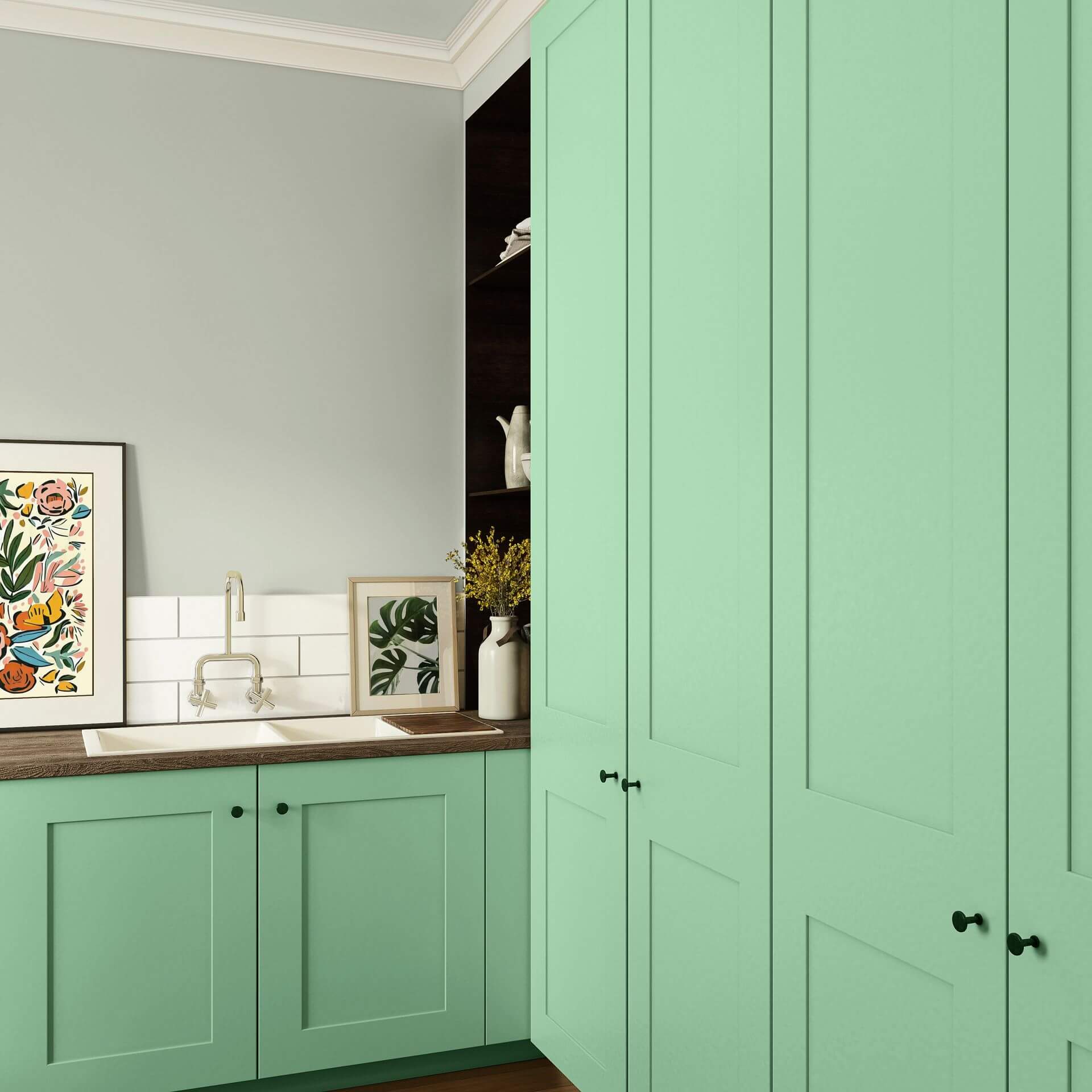 MissPompadour Green with Mint - The Valuable Wall Paint 1L