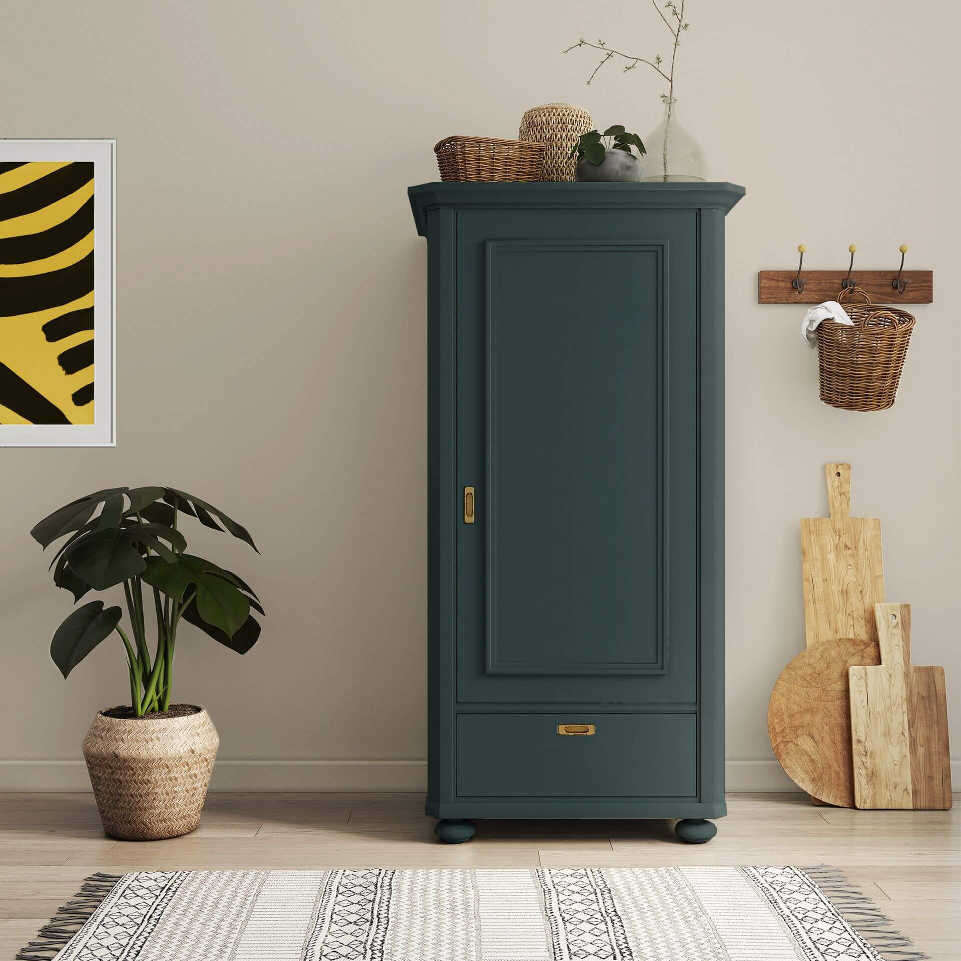 MissPompadour Green with Black - The Valuable Wall Paint 1L