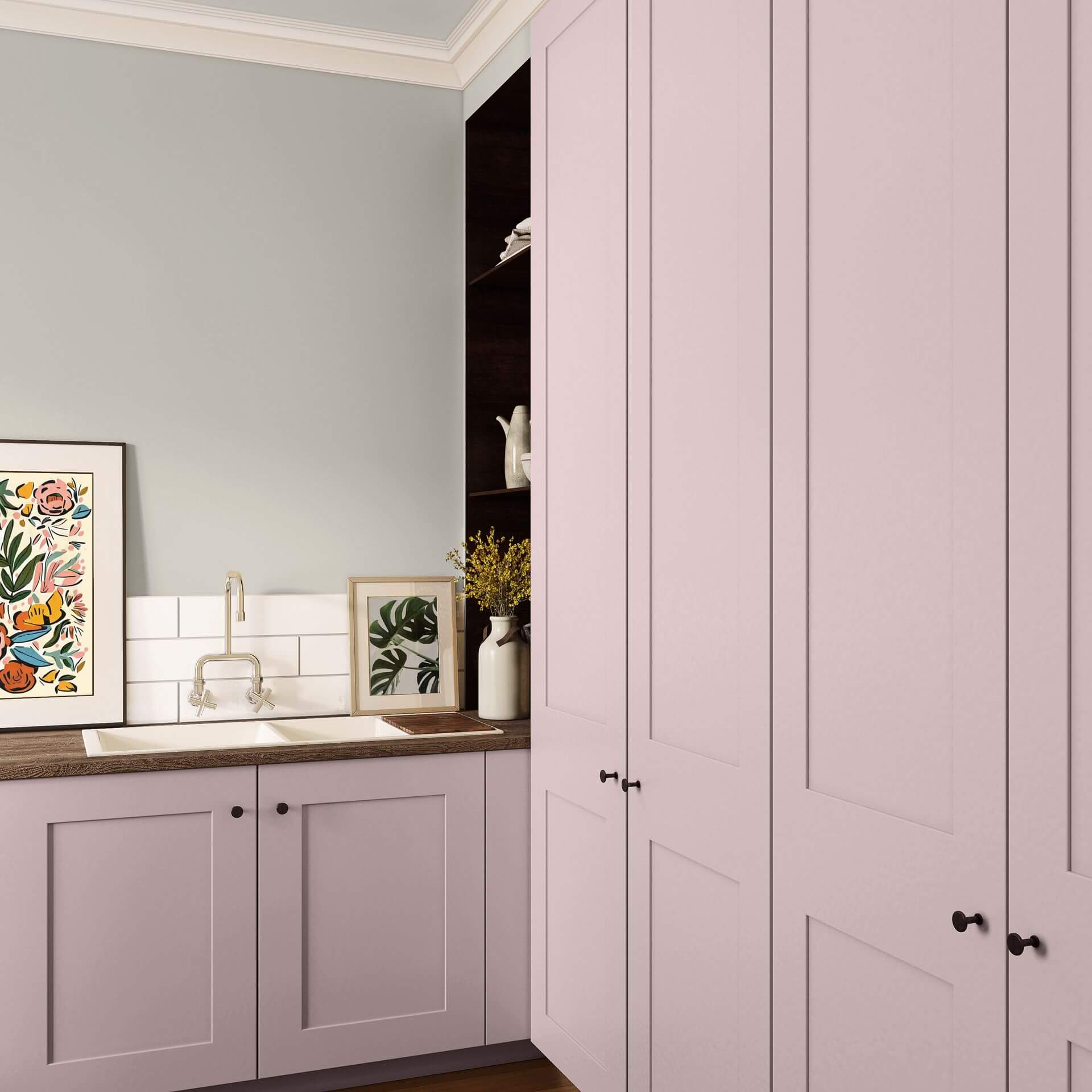 MissPompadour Rose with Cherry Blossom - The Valuable Wall Paint 1L