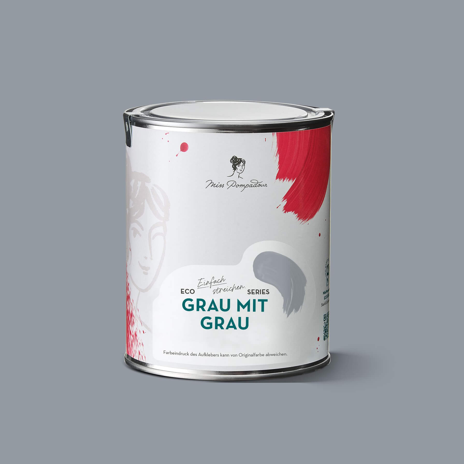 MissPompadour Grau mit Grau - Stark & Schimmernd 2.5L