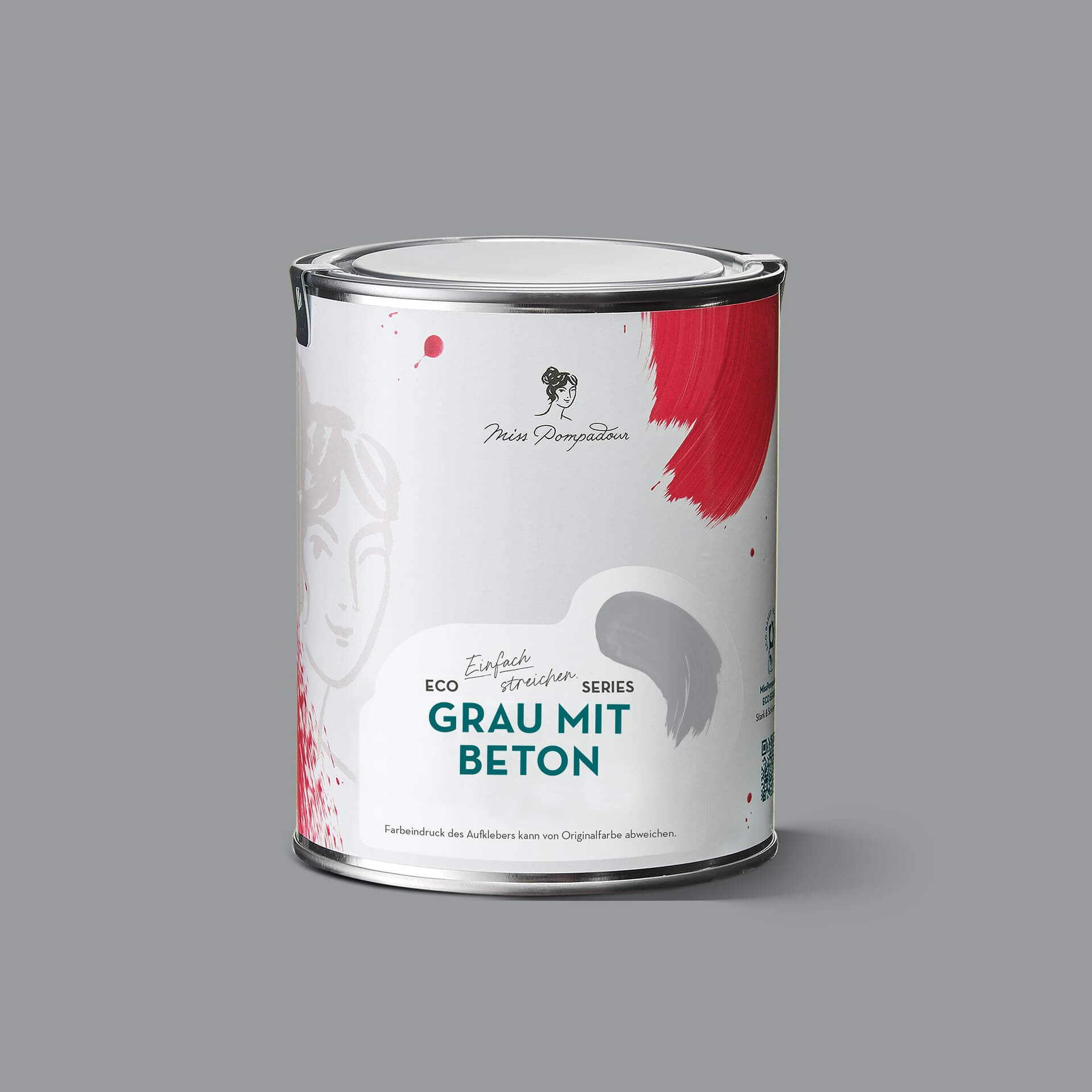 MissPompadour Grau mit Beton - Stark & Schimmernd 1L