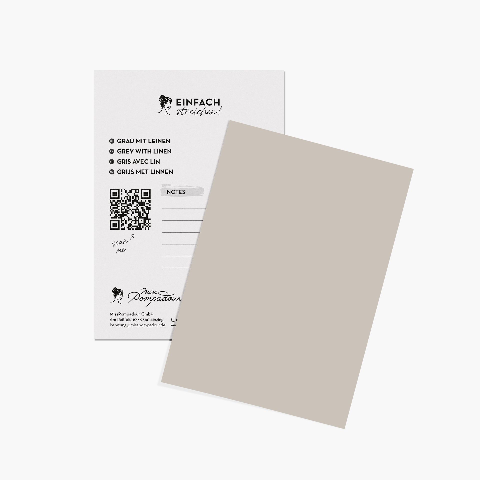 Farbenvorschau-Bild: detail.imageTitle.tags.colourcard MissPompadour Grau mit Leinen