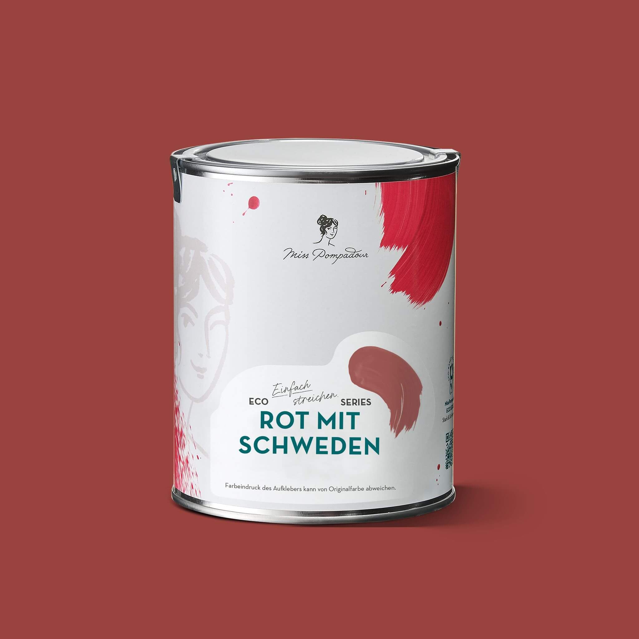MissPompadour Rot mit Schweden - Stark & Schimmernd 2.5L
