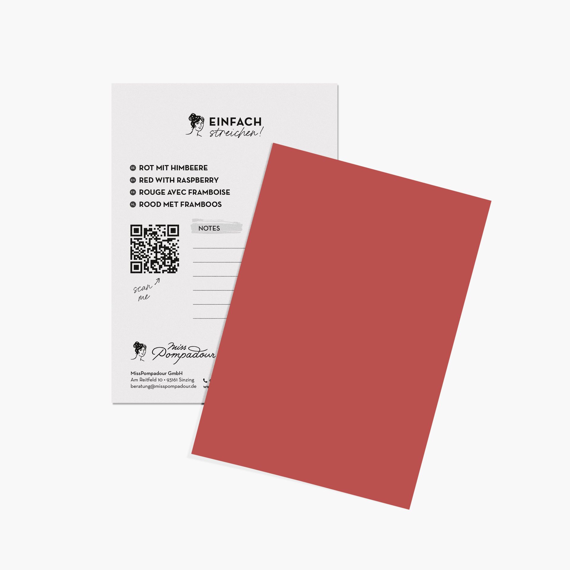 Farbenvorschau-Bild: detail.imageTitle.tags.colourcard MissPompadour Rot mit Himbeere