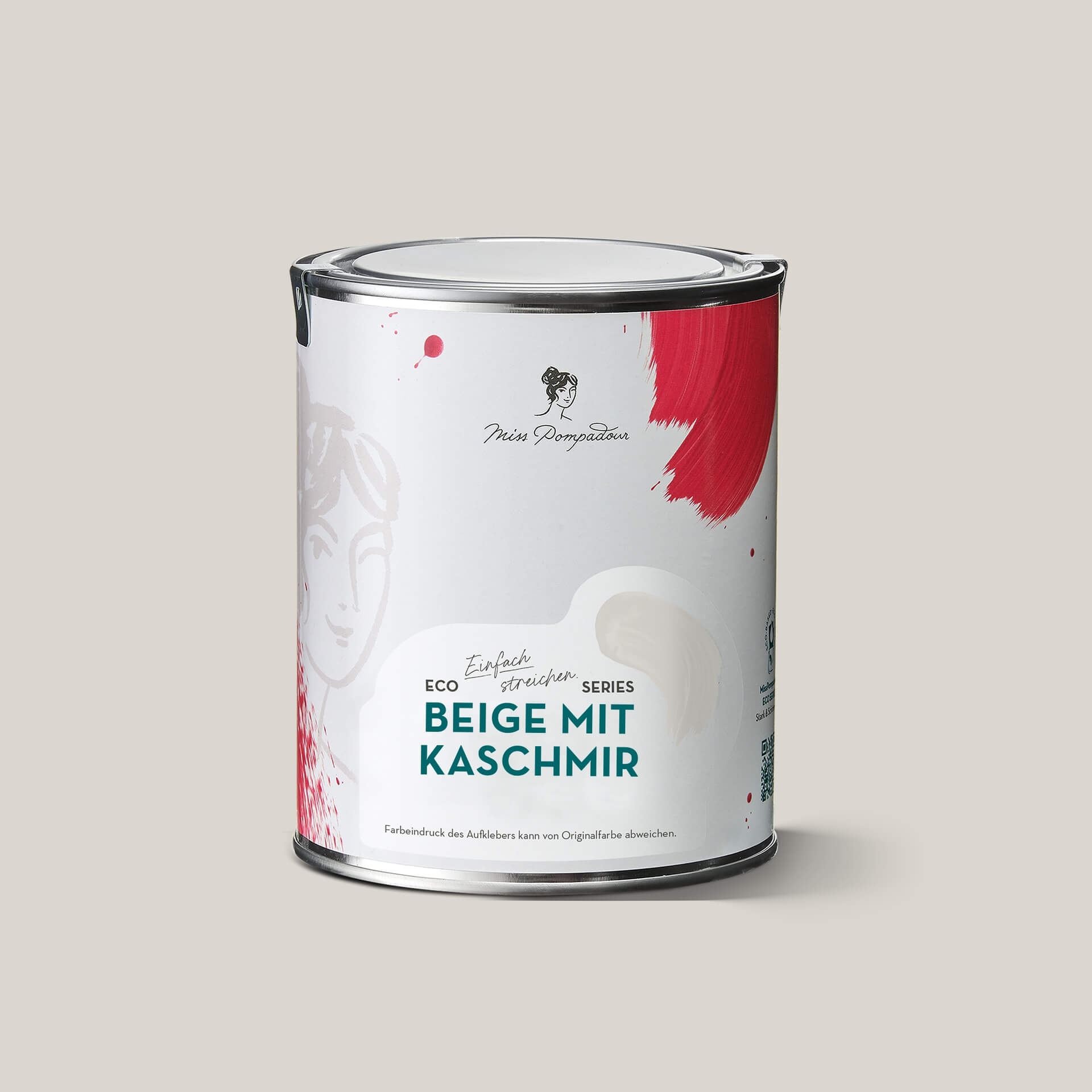 MissPompadour Beige mit Kaschmir - Stark & Schimmernd 1L