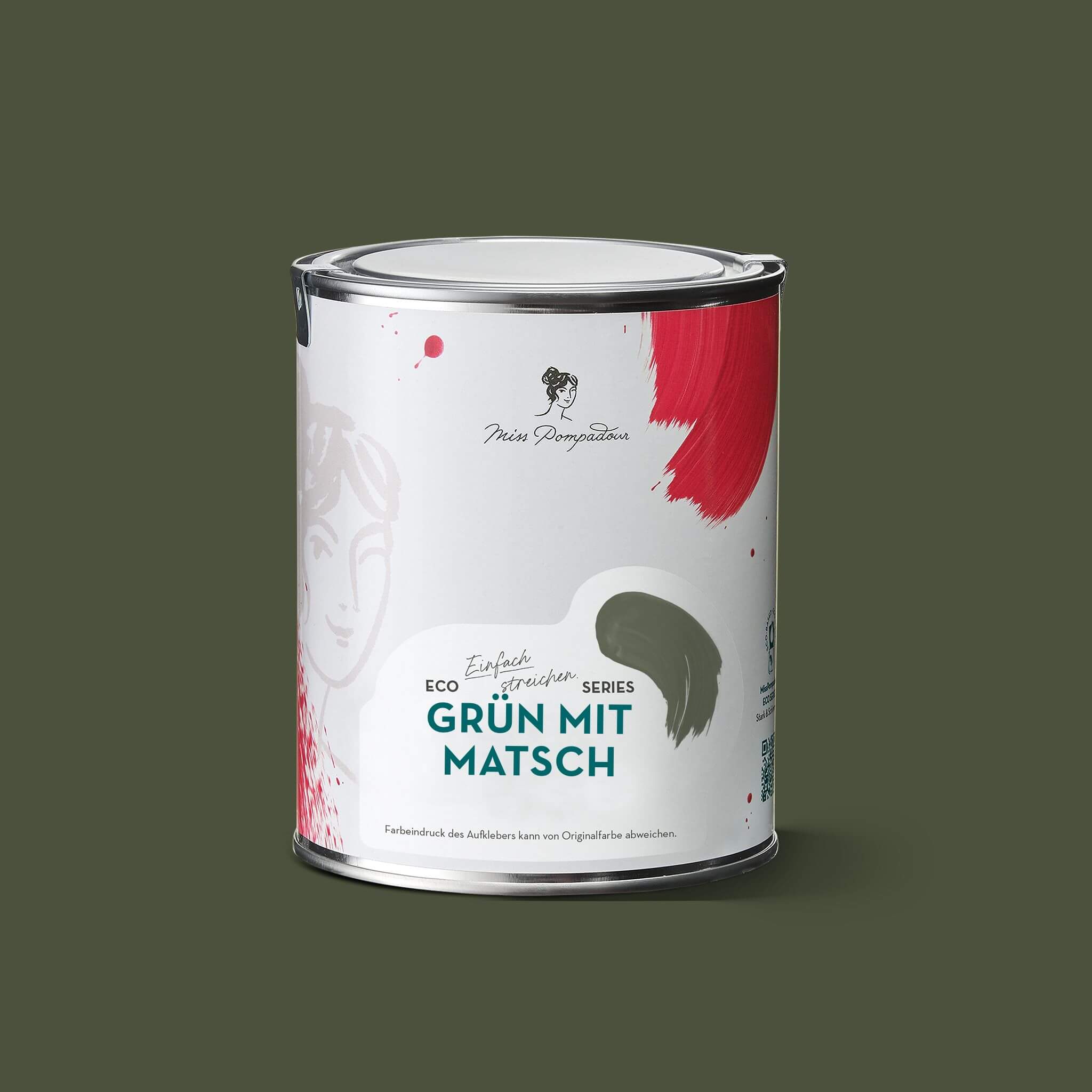 MissPompadour Grün mit Matsch - Stark & Schimmernd 1L