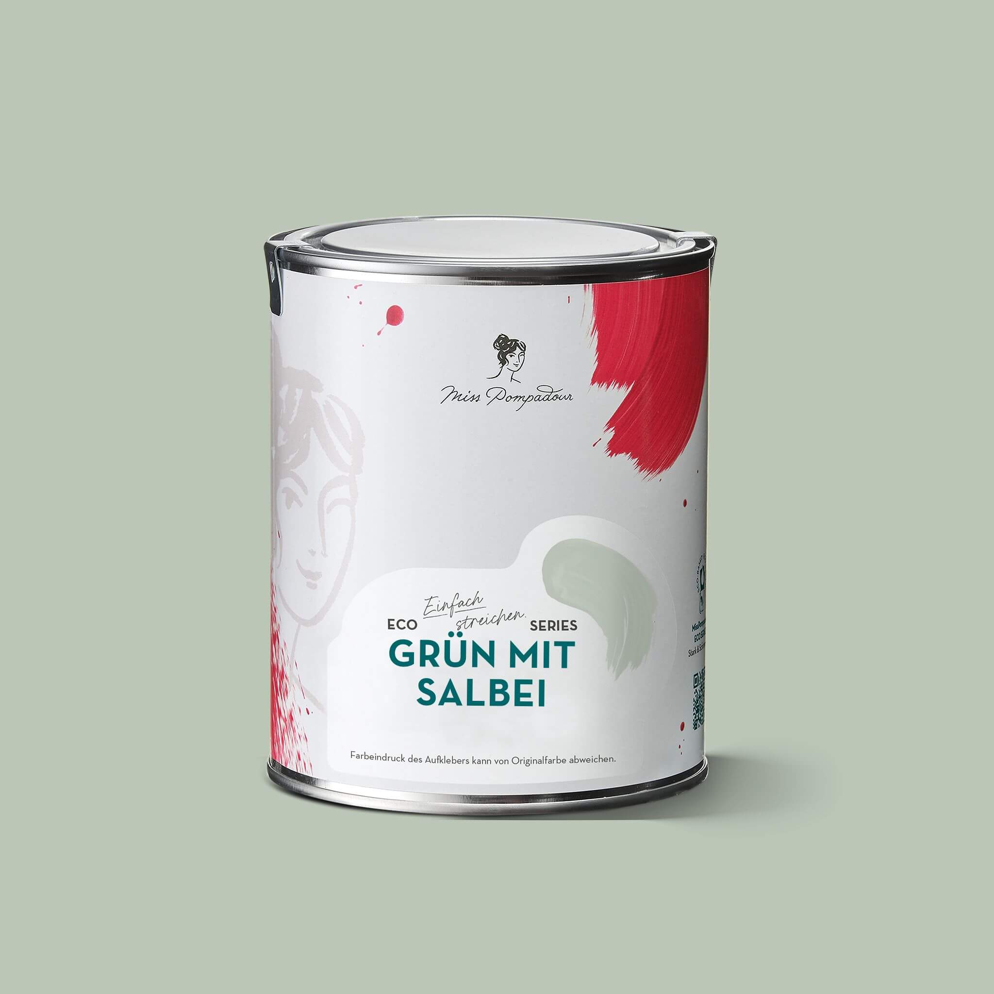 MissPompadour Grün mit Salbei - Stark & Schimmernd 2.5L