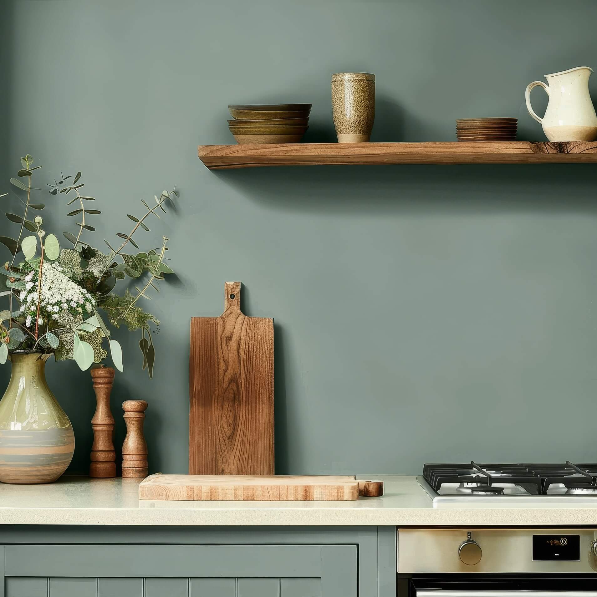 MissPompadour Green with Grey - The Functional Wall Paint 2.5L