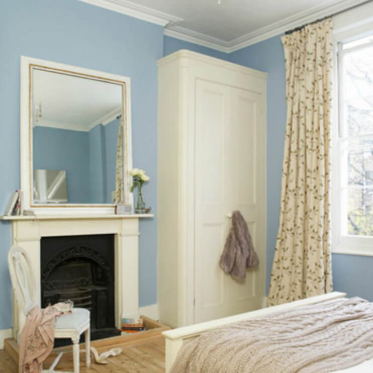 Mylands Bridge Blue No. 222 - Marble Matt Emulsion / Wandfarbe, 5L